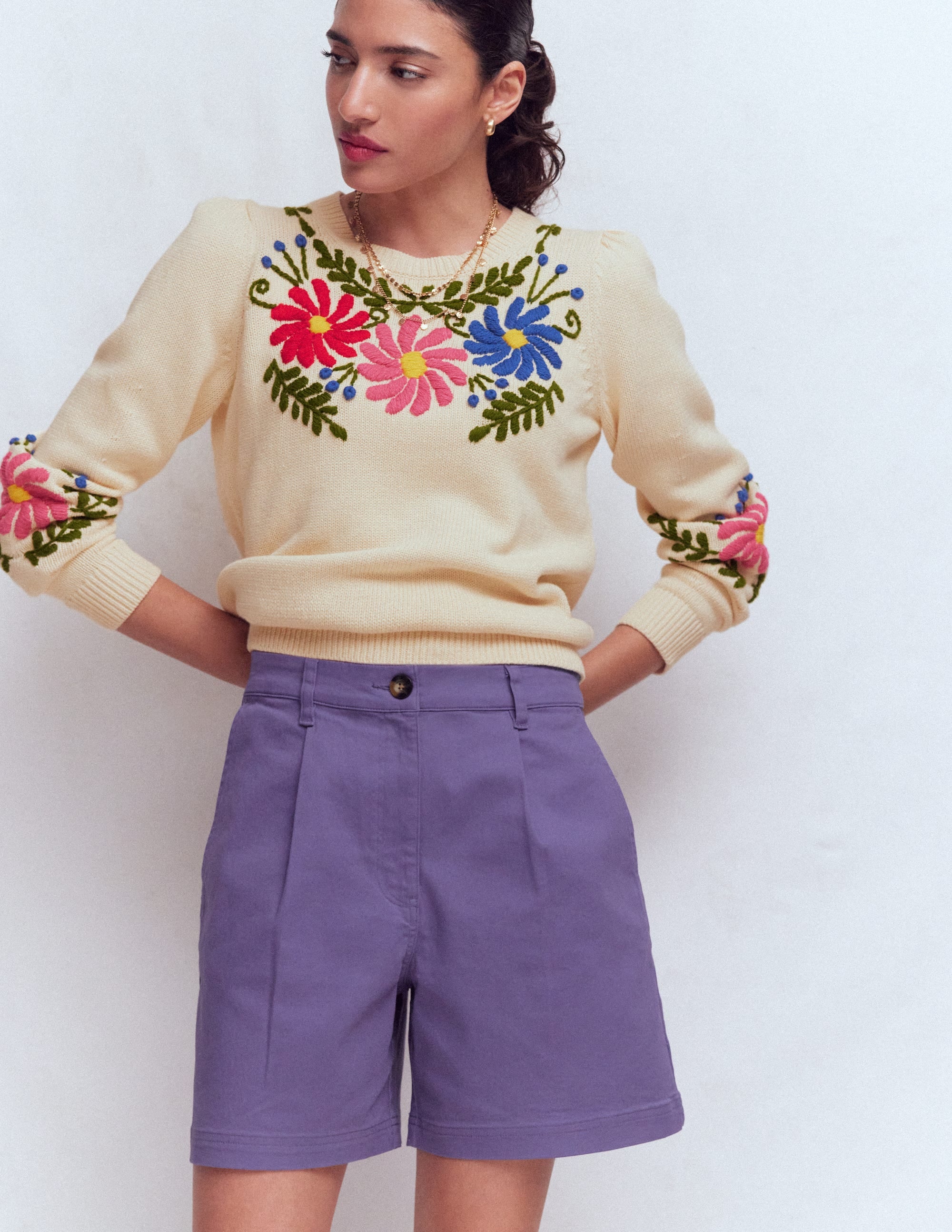 Chino Shorts-Purple Thistle - Image 1