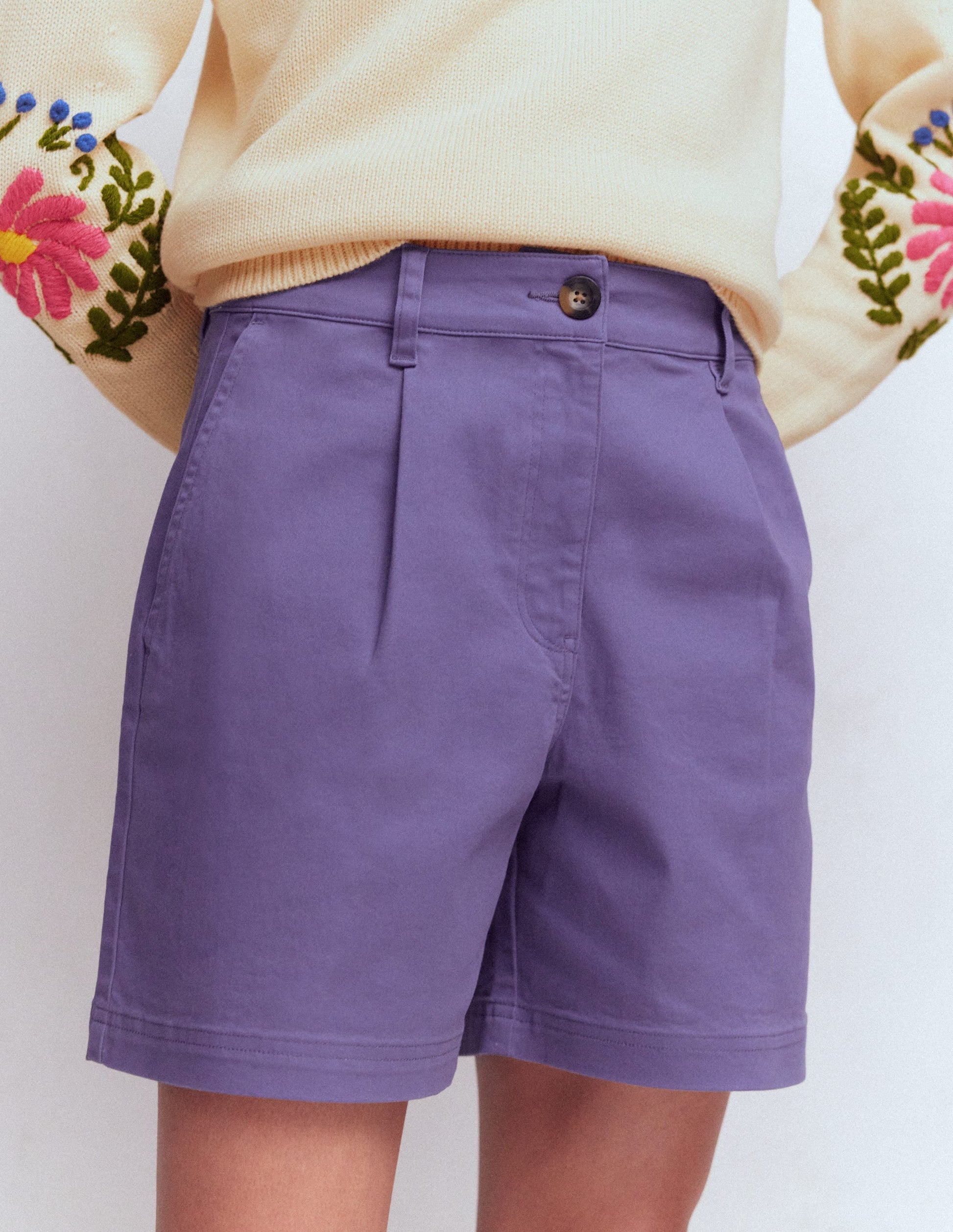 Chino Shorts-Purple Thistle-4
