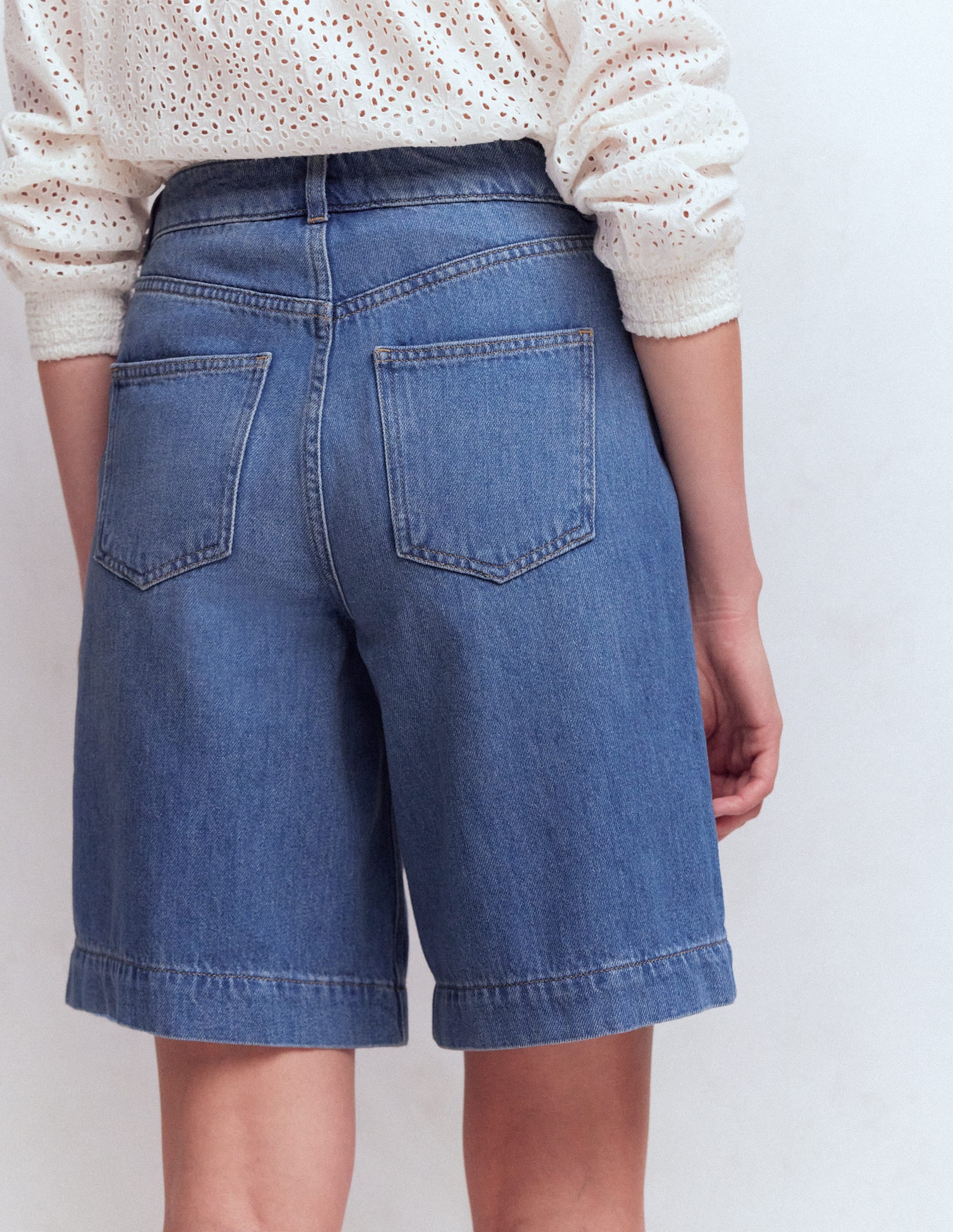 Denim Bermuda Short-Light Vintage - Image 3