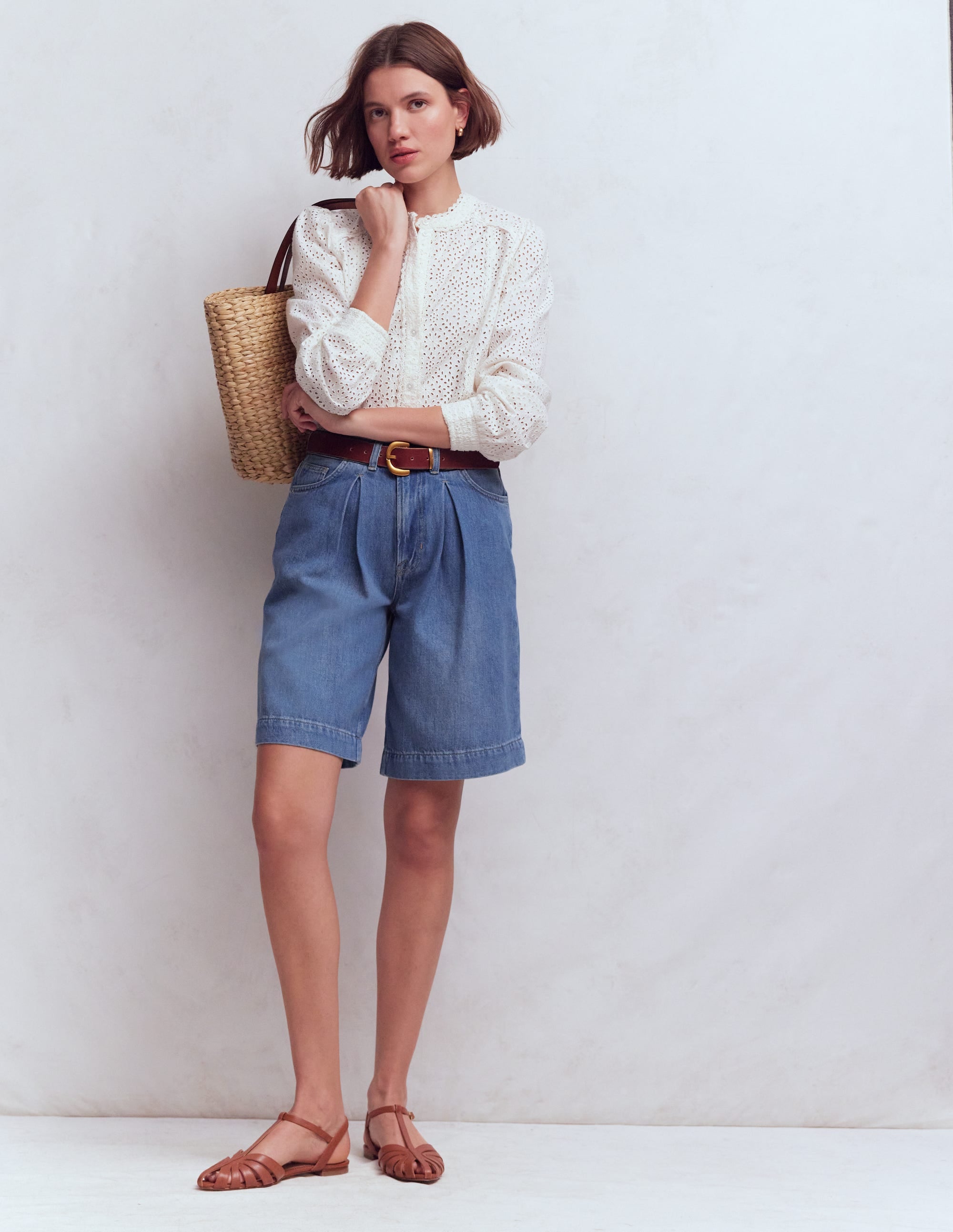 Denim Bermuda Short-Light Vintage - Image 4