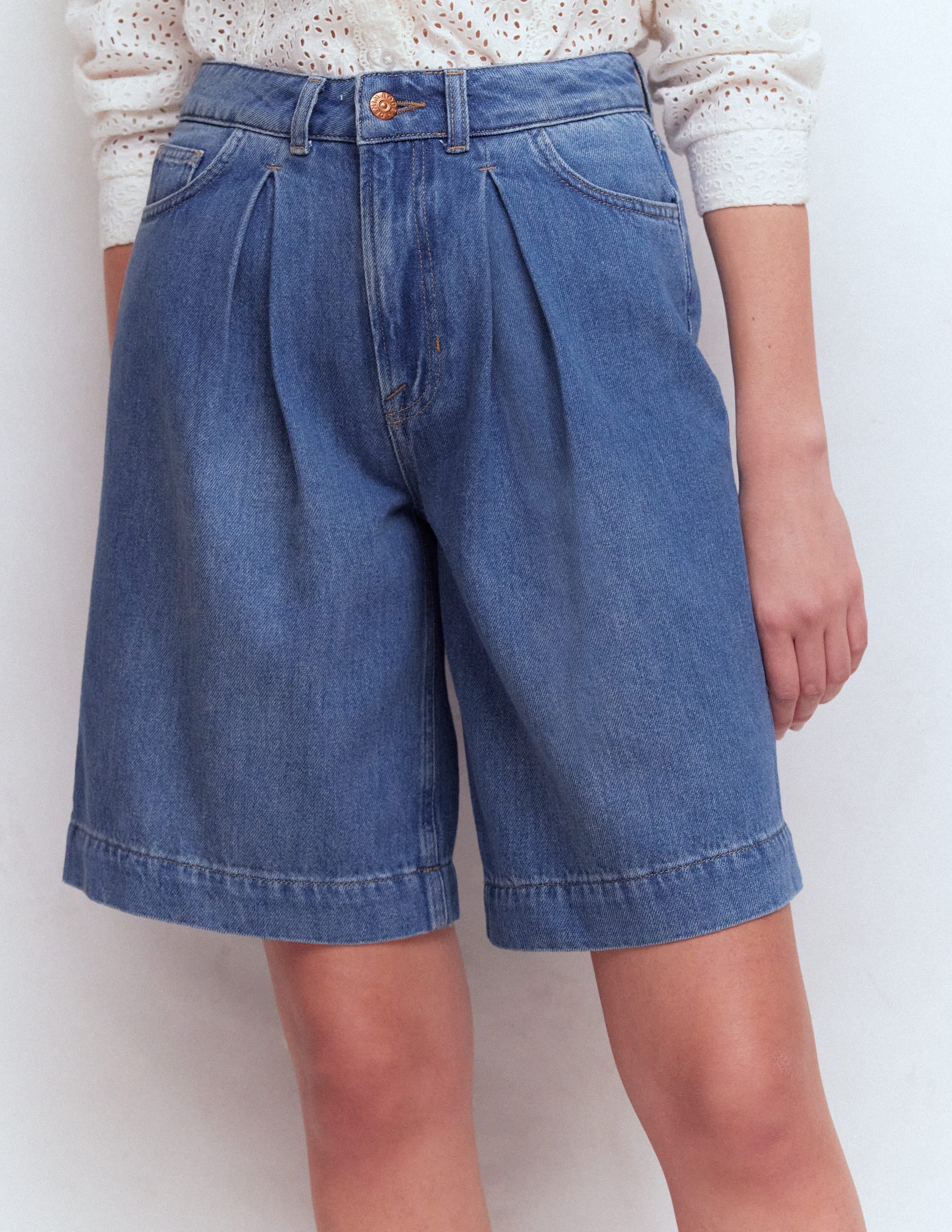 Denim Bermuda Short-Light Vintage - Image 5
