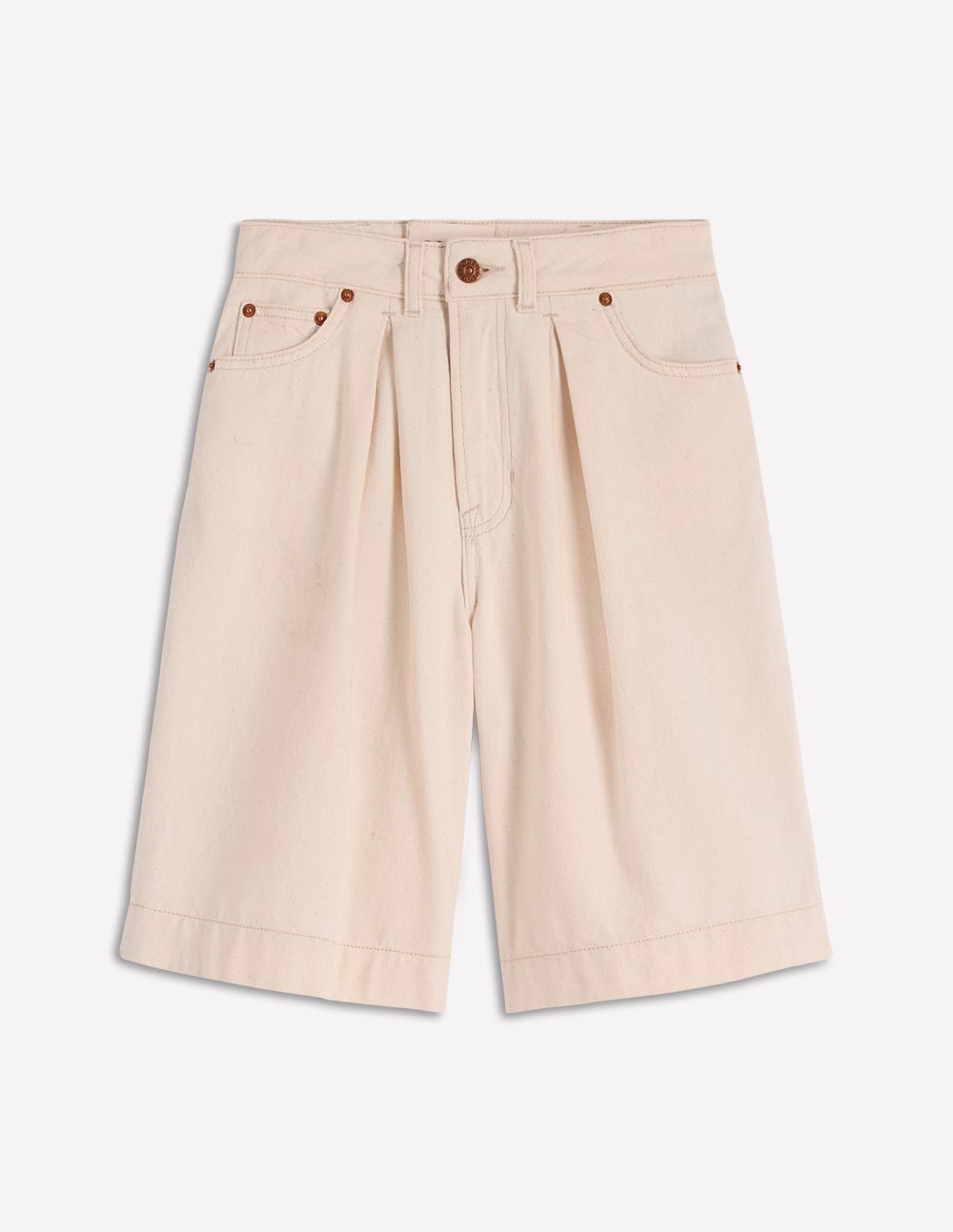 Denim Bermuda Short-Ecru - Image 6