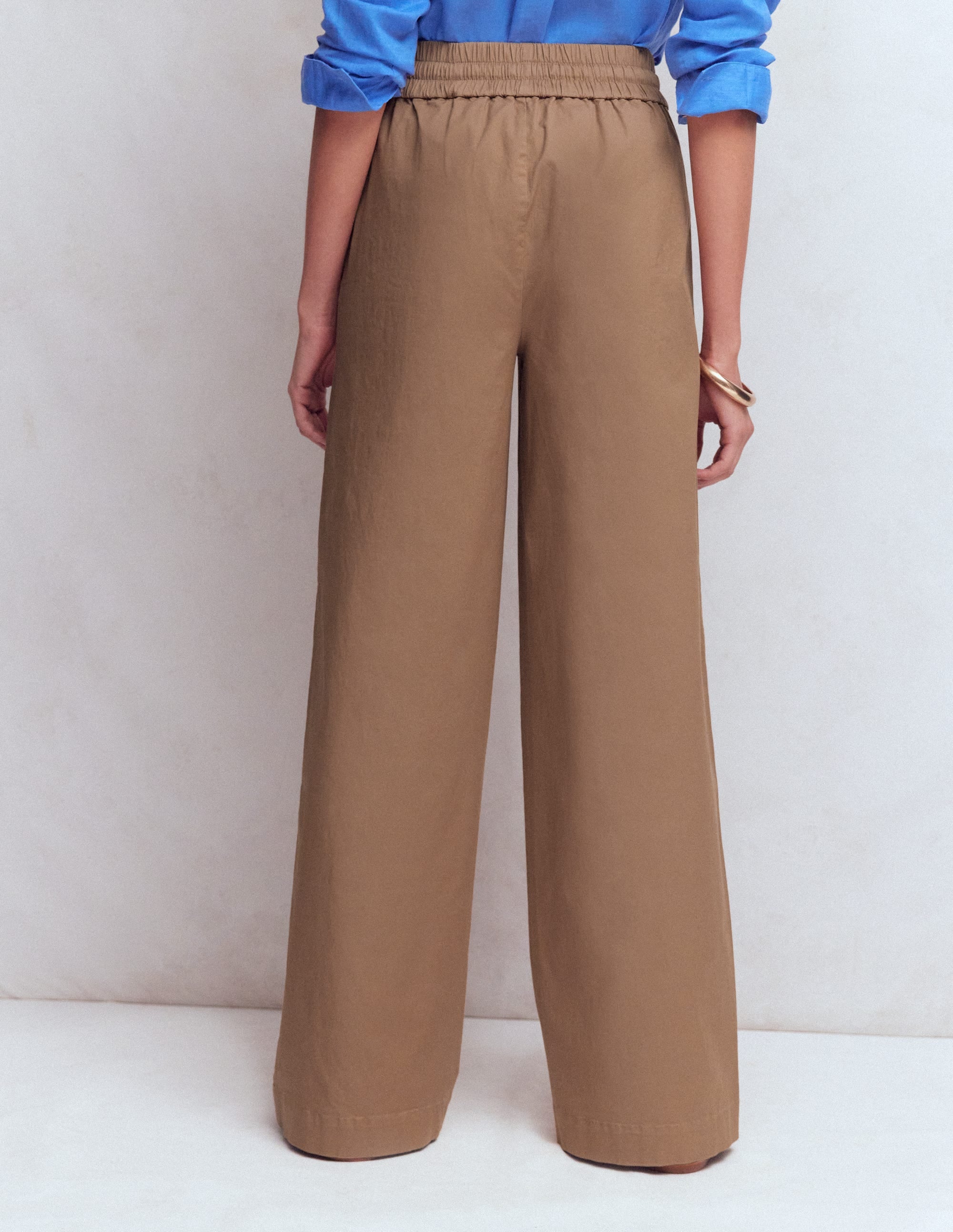 Greenwich Tie Waist Trousers-Cappuccino - Image 3