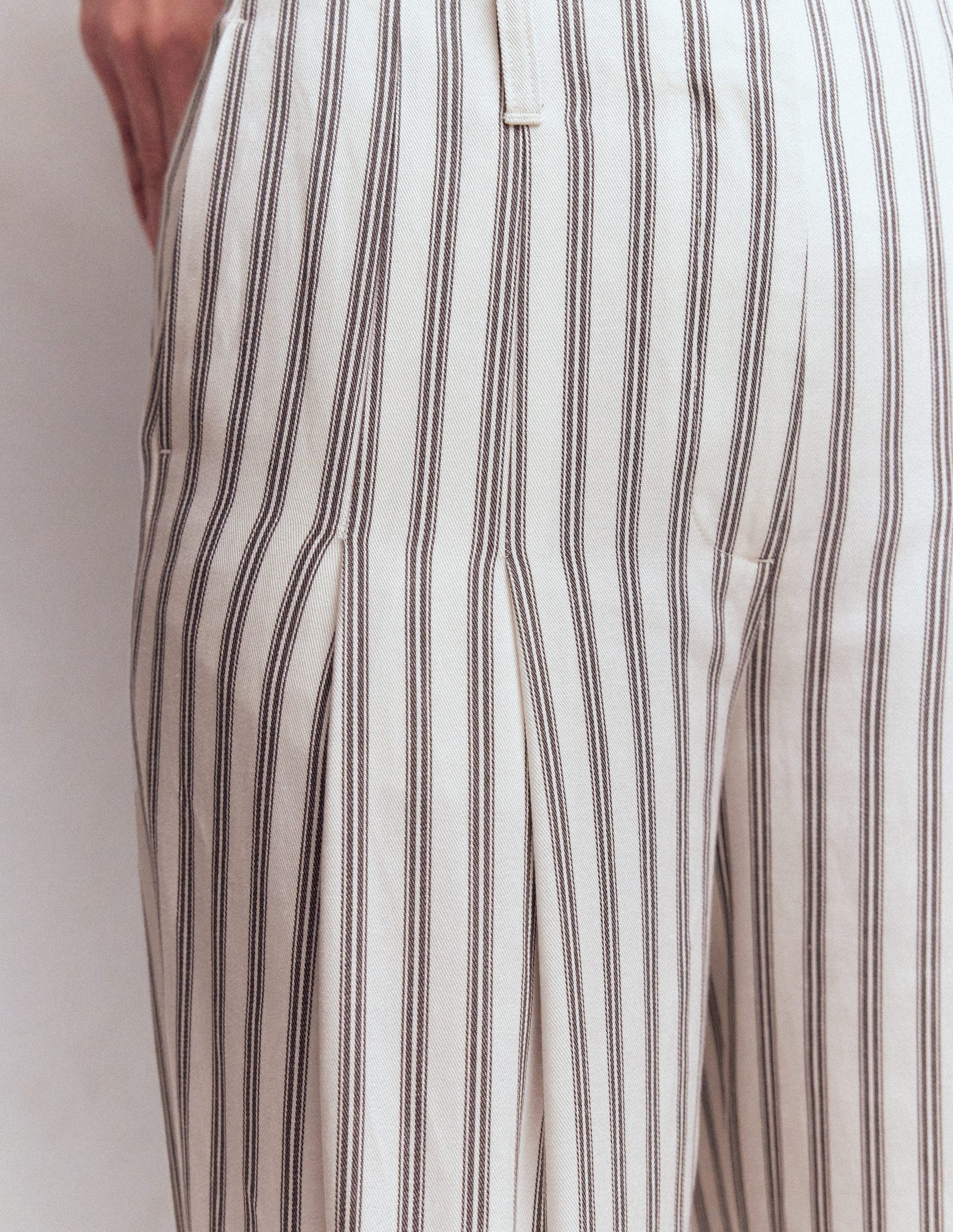 Mayfair Tailored Trousers-Ivory, Navy Stripe-5