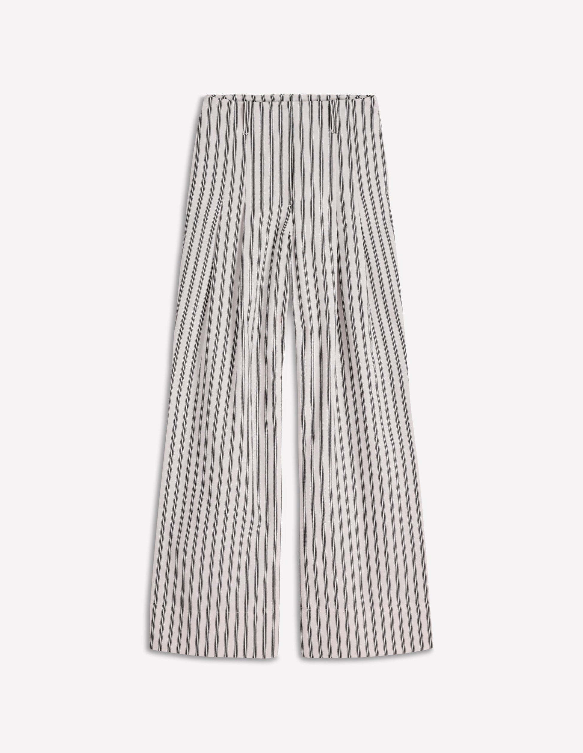 Mayfair Tailored Trousers-Ivory, Navy Stripe-8