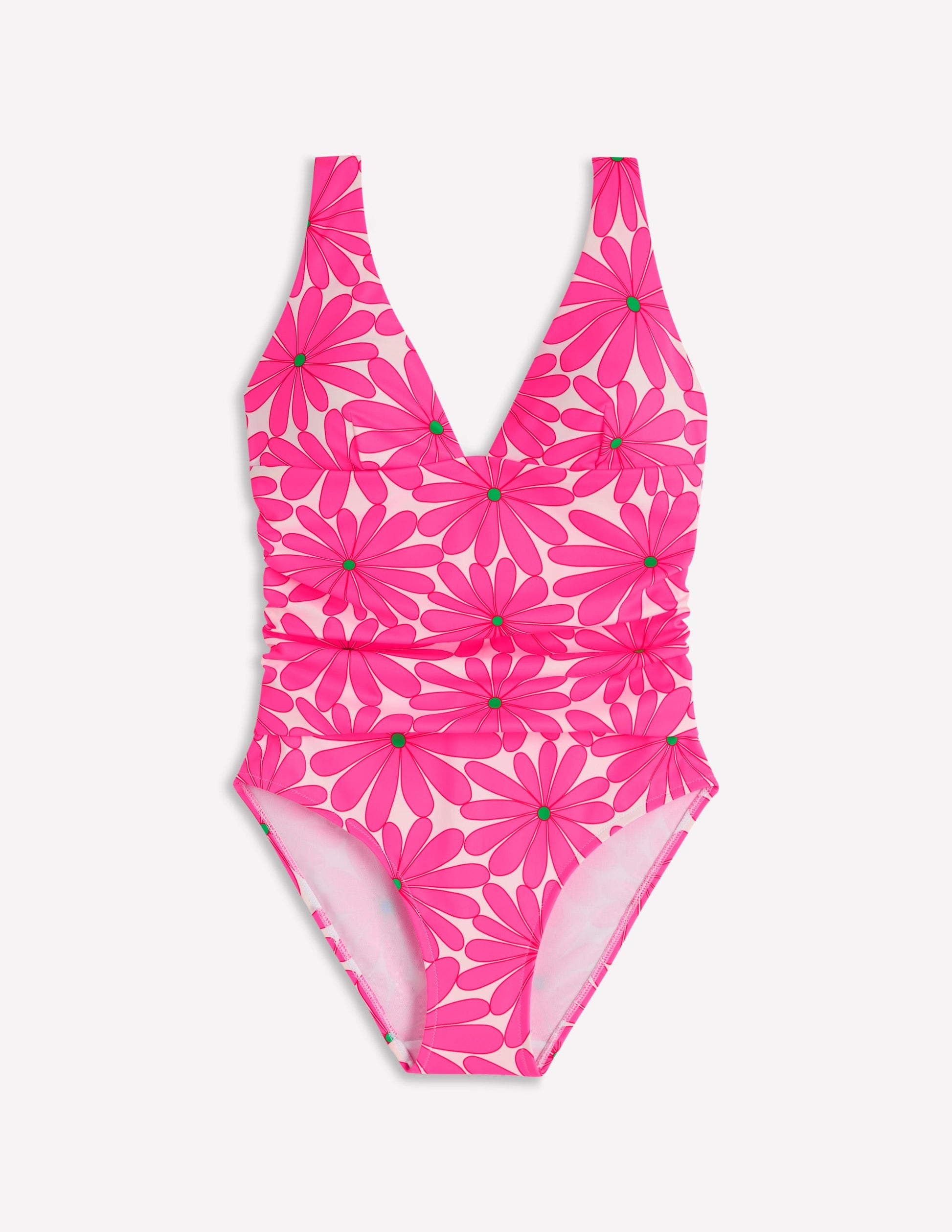 Mykonos Deep V Swimsuit-Sangria Sunset, Daisy Blossom-7