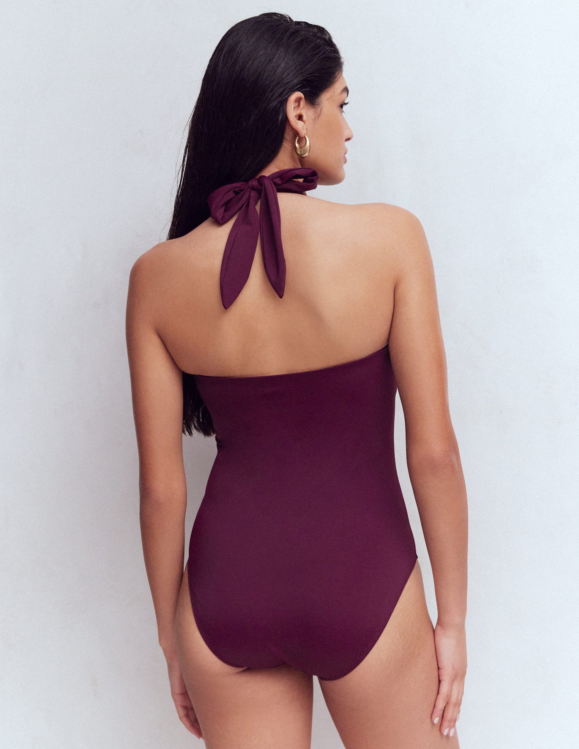 Kythira Ruched Swimsuit-Chocberry-6