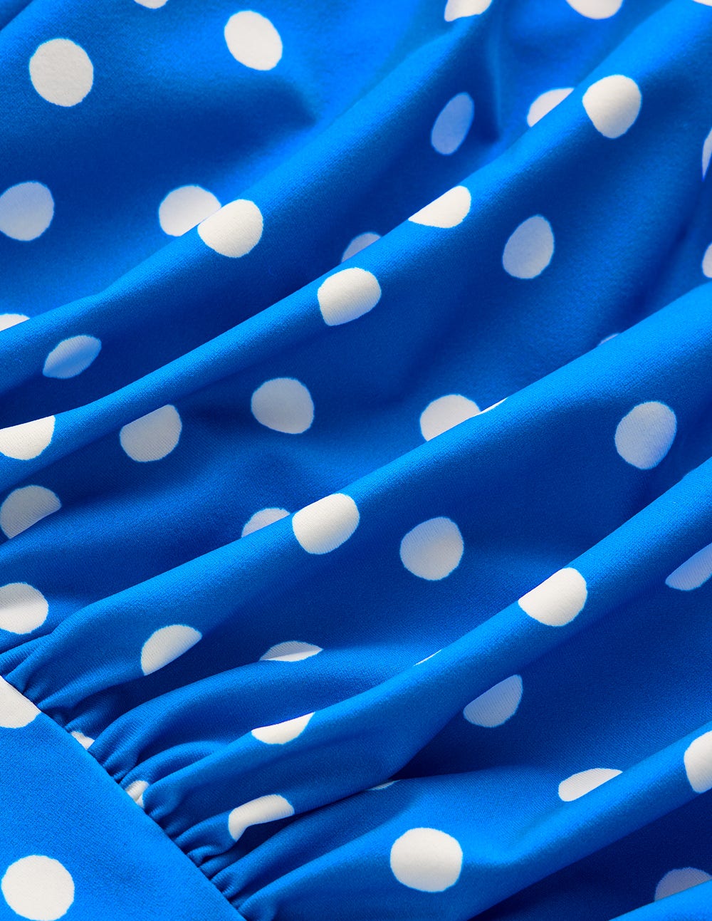 Kythira Ruched Swimsuit-Blue, Painted Dot-9