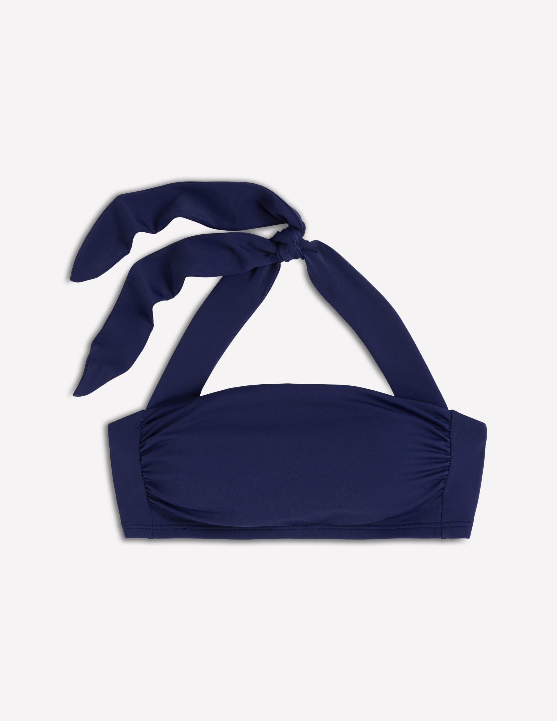 Kythira Ruched Bikini Top-Navy-6