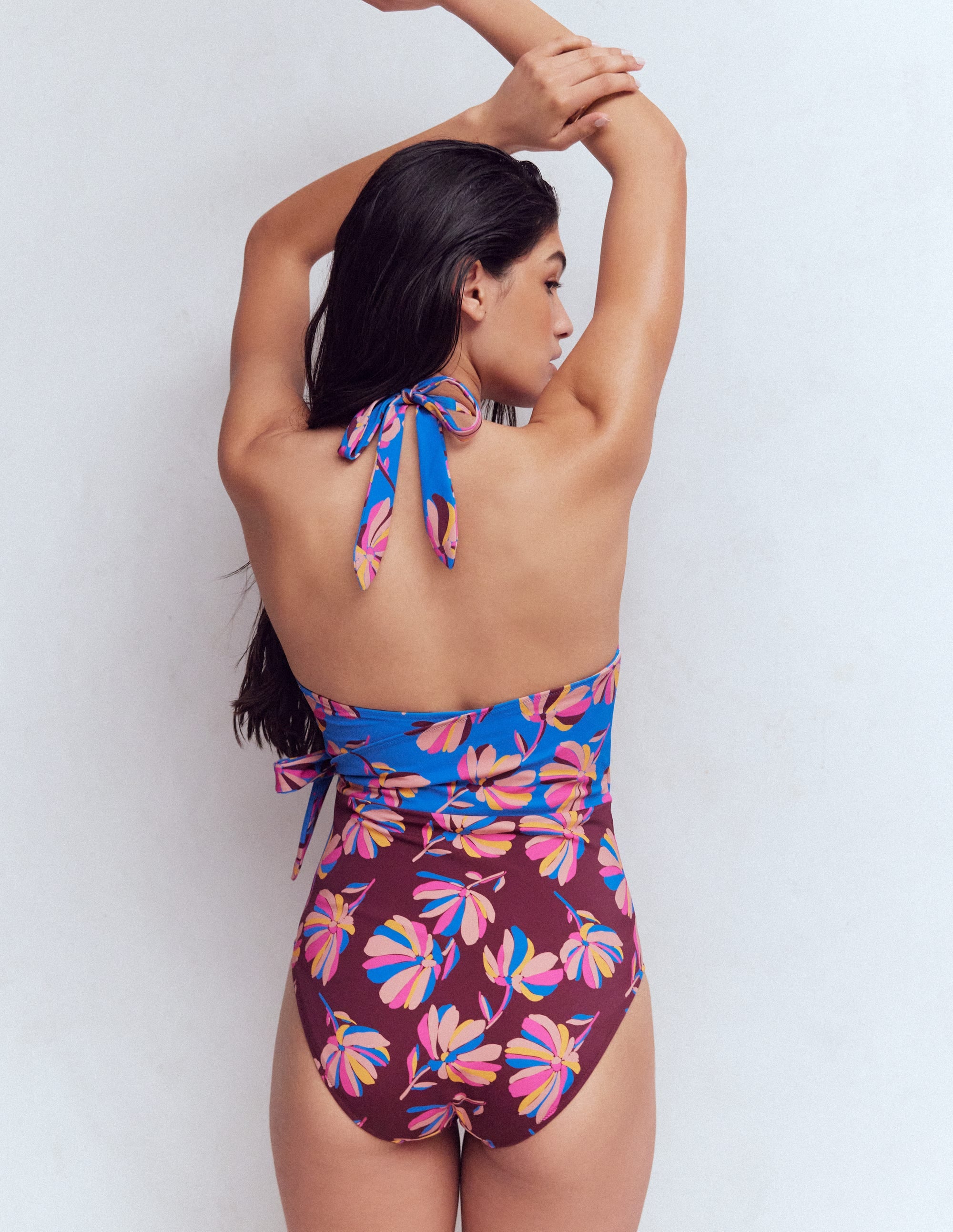 Tilos Tie Side Swimsuit-Multi, Daisy Cascade - Image 6