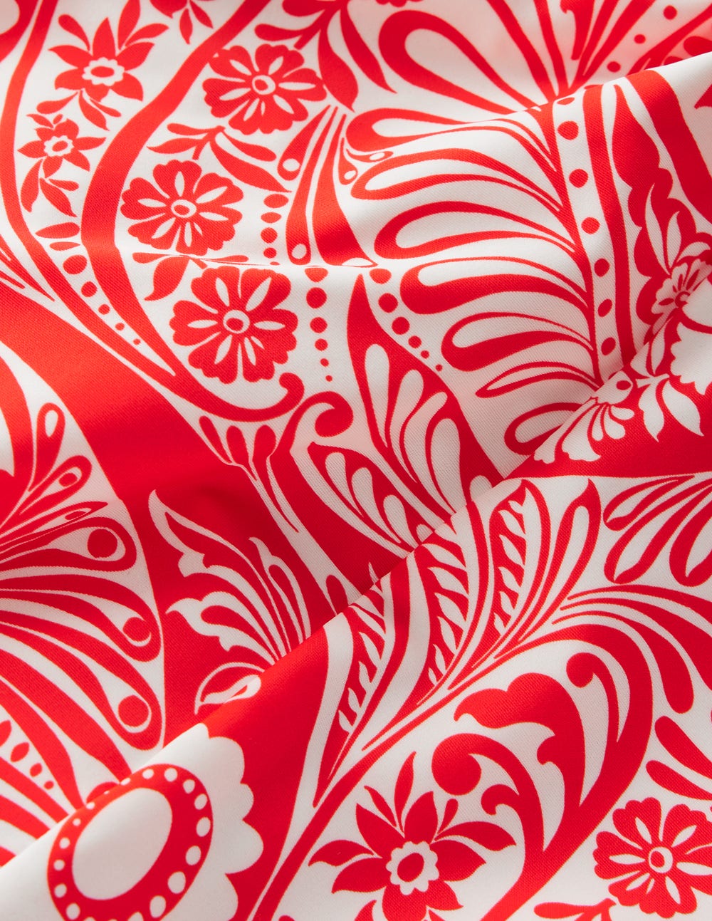 Tilos Tie Side Swimsuit-Poppy Red, Enchanted Paisley - Image 6