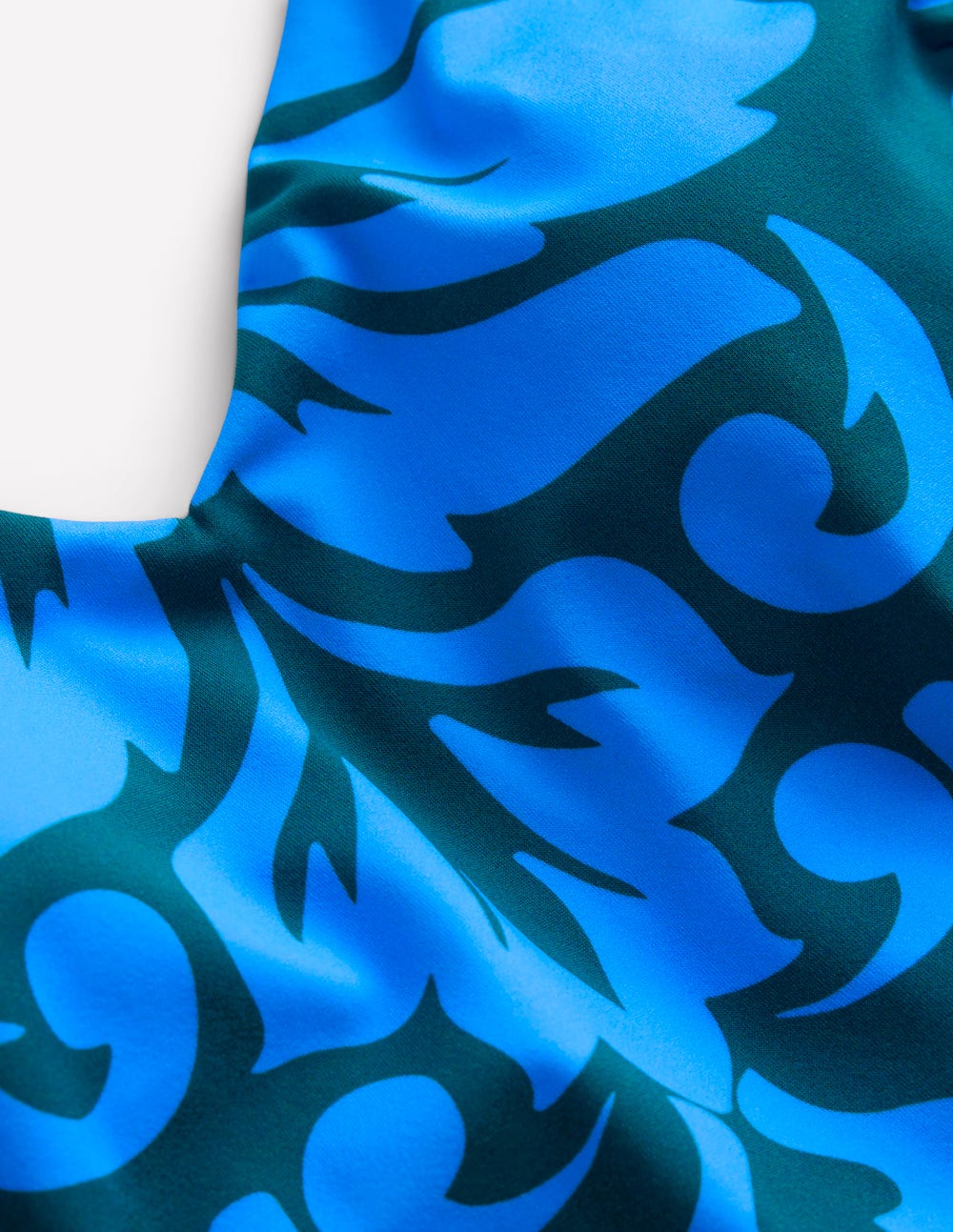 Strap Print Swimsuit-Green, Decorative Lattice