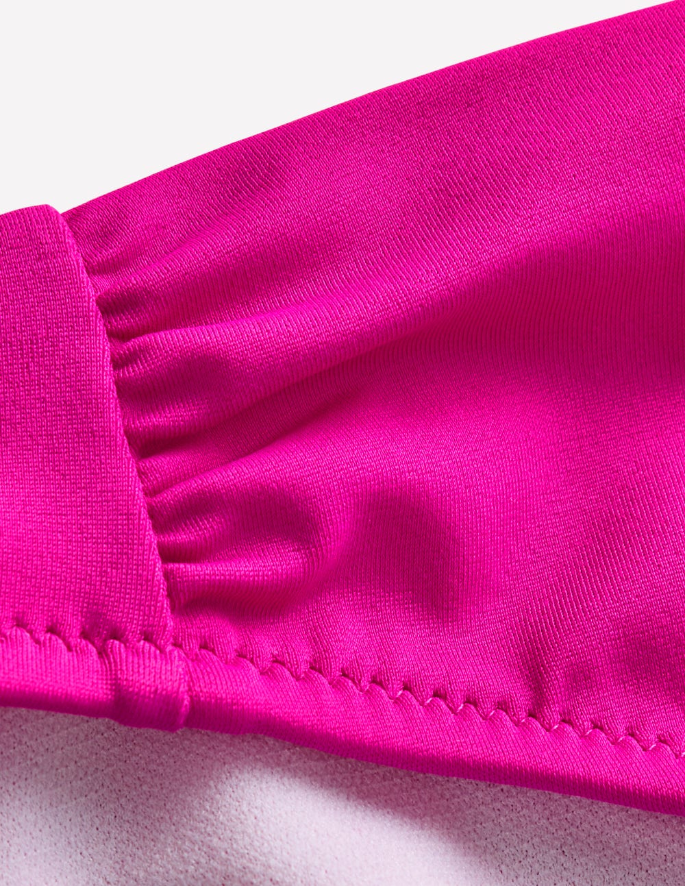 Classic Ruched Bikini Bottoms-Bright Fuchsia-7