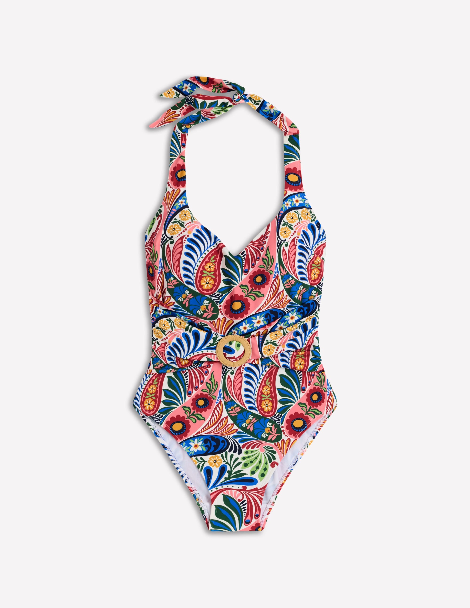 Sorrento Hoop Sash Swimsuit-Multi, Enchanted Paisley - Image 6