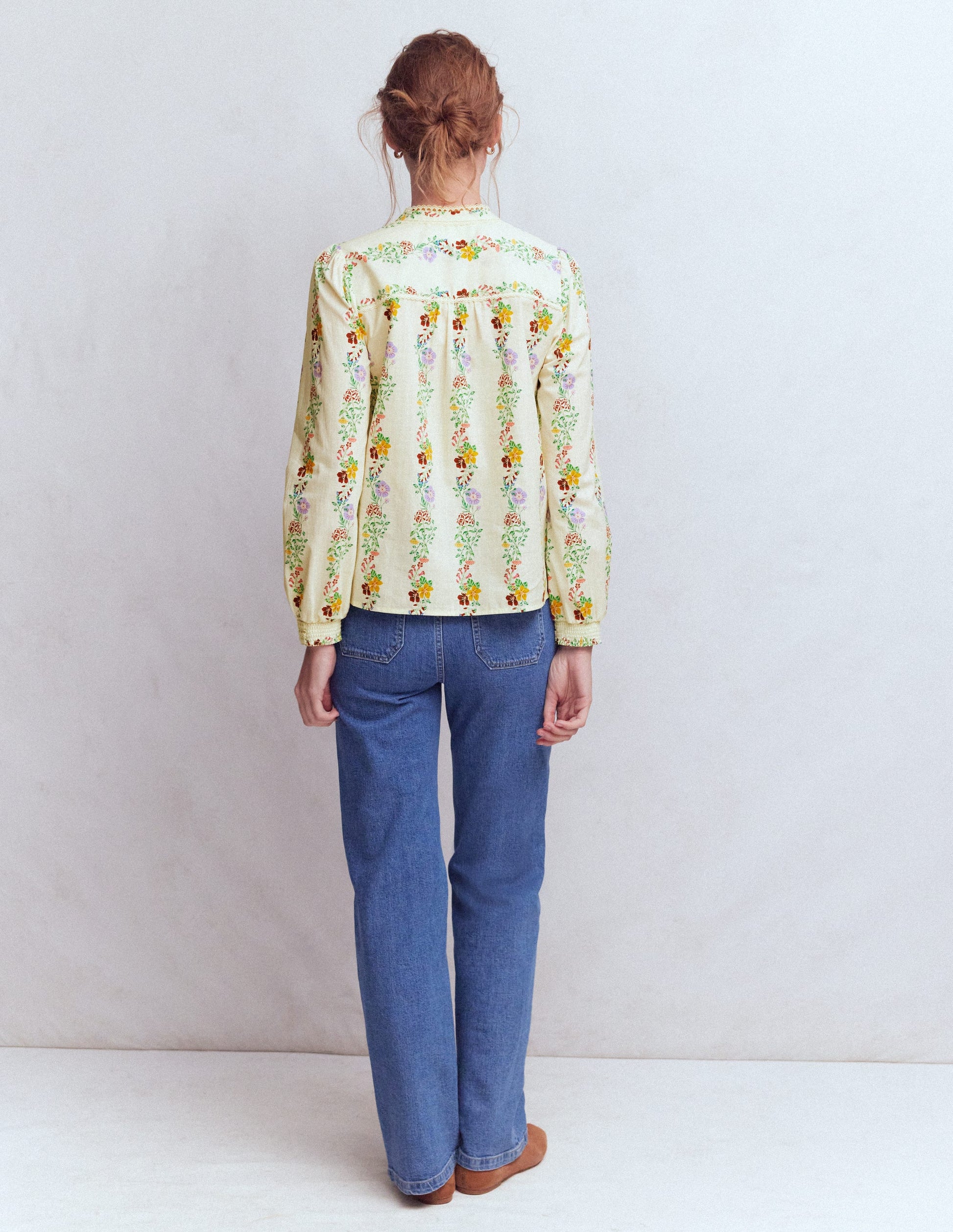 Rhea Trim  Insert Cotton Top-Multi, Blossom Trail-8