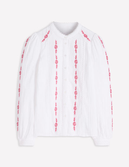 Rhea Trim Doublecloth Top-White Winter Blush floral-6