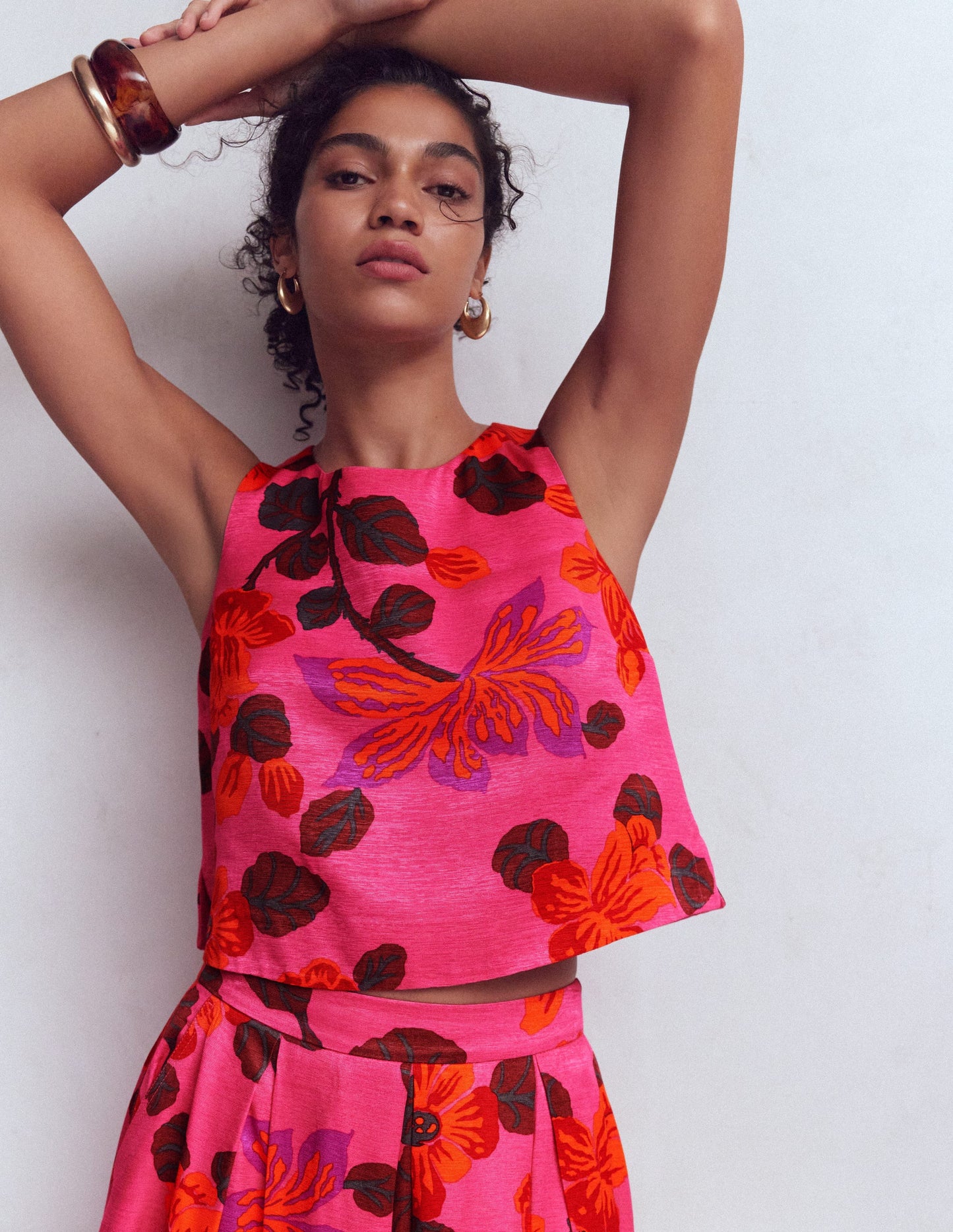 Occasion Shell Top-Multi, Elaborate Bloom