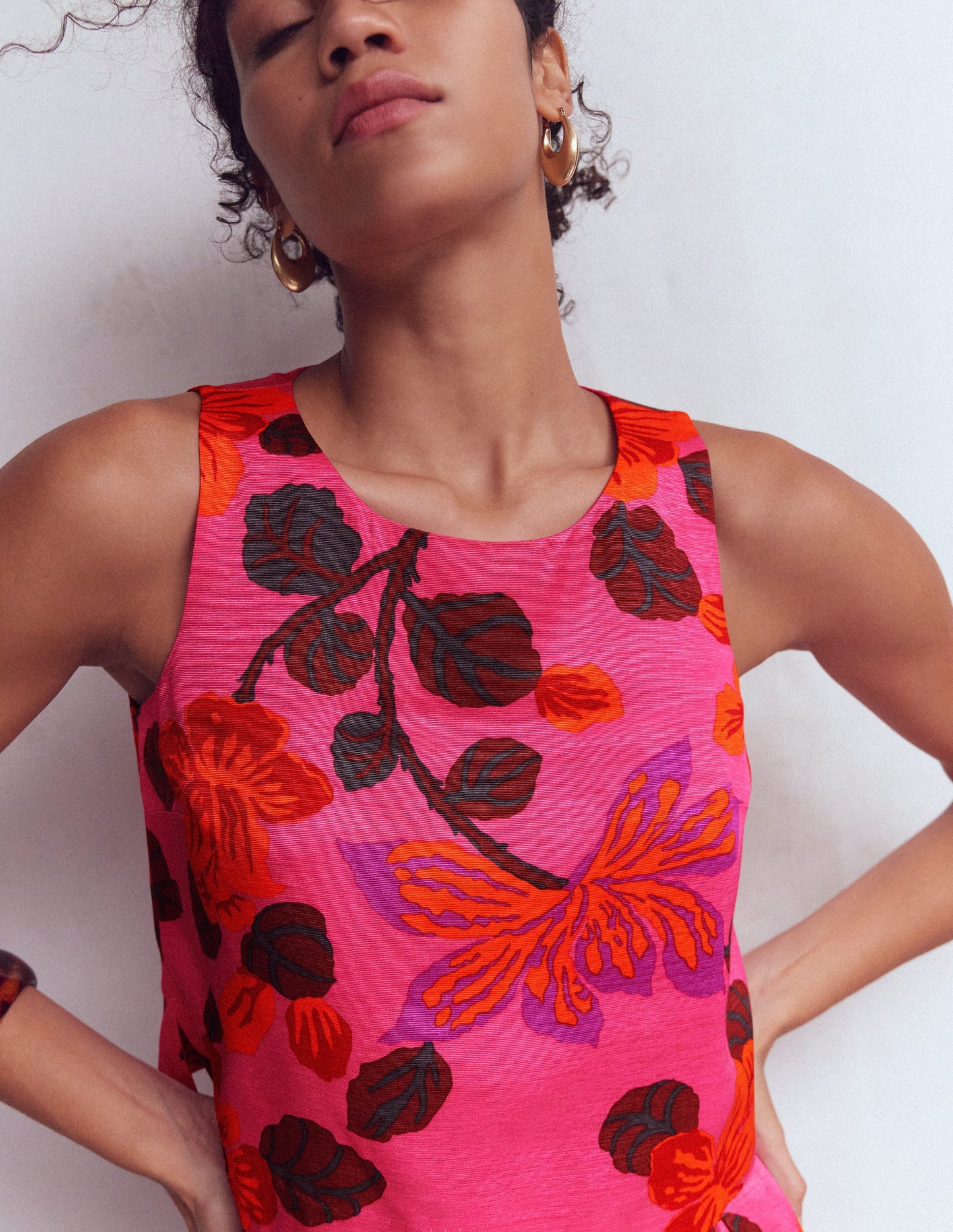 Occasion Shell Top-Multi, Elaborate Bloom