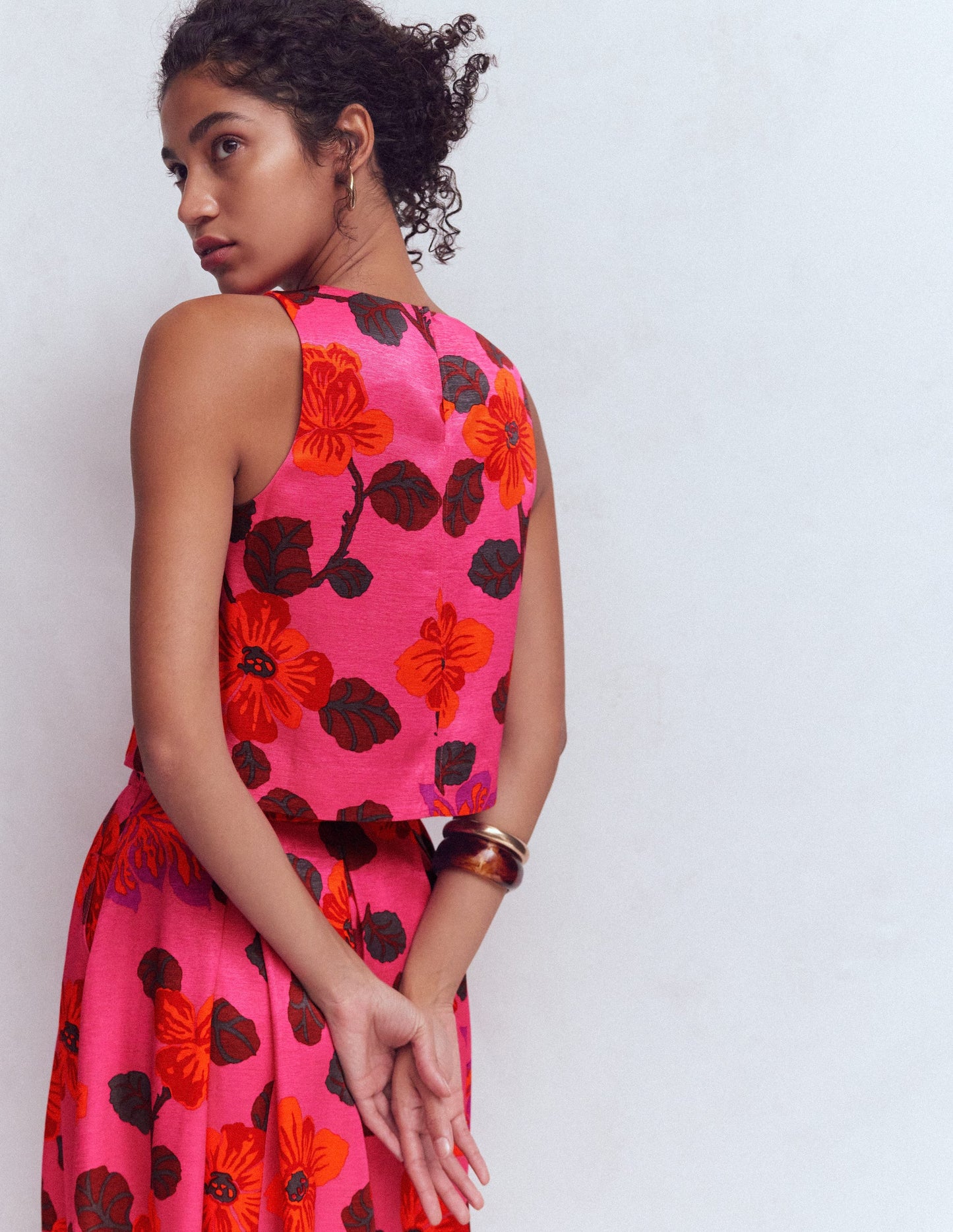 Occasion Shell Top-Multi, Elaborate Bloom