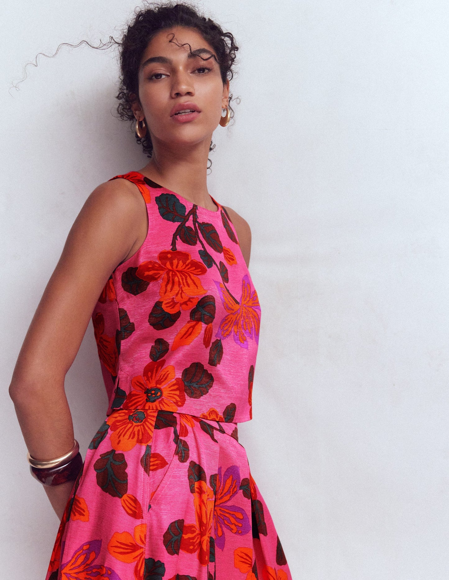 Occasion Shell Top-Multi, Elaborate Bloom