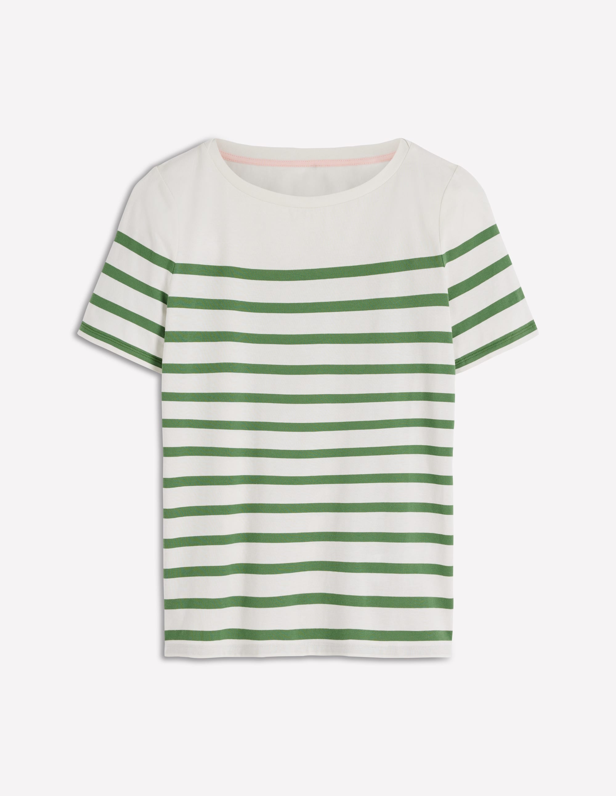 Olivia Short Sleeve Breton-Fairway and Ivory Stripe - Image 5