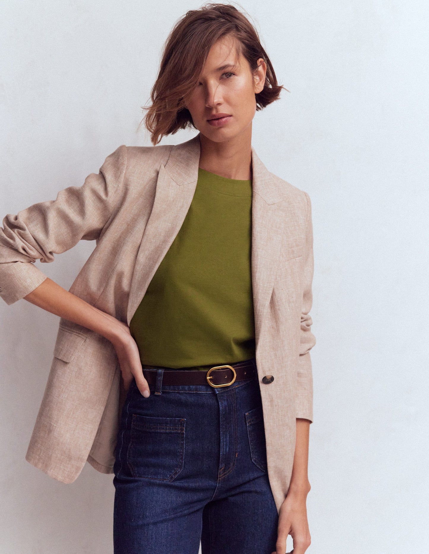 Button Detail T-Shirt-Mayfly