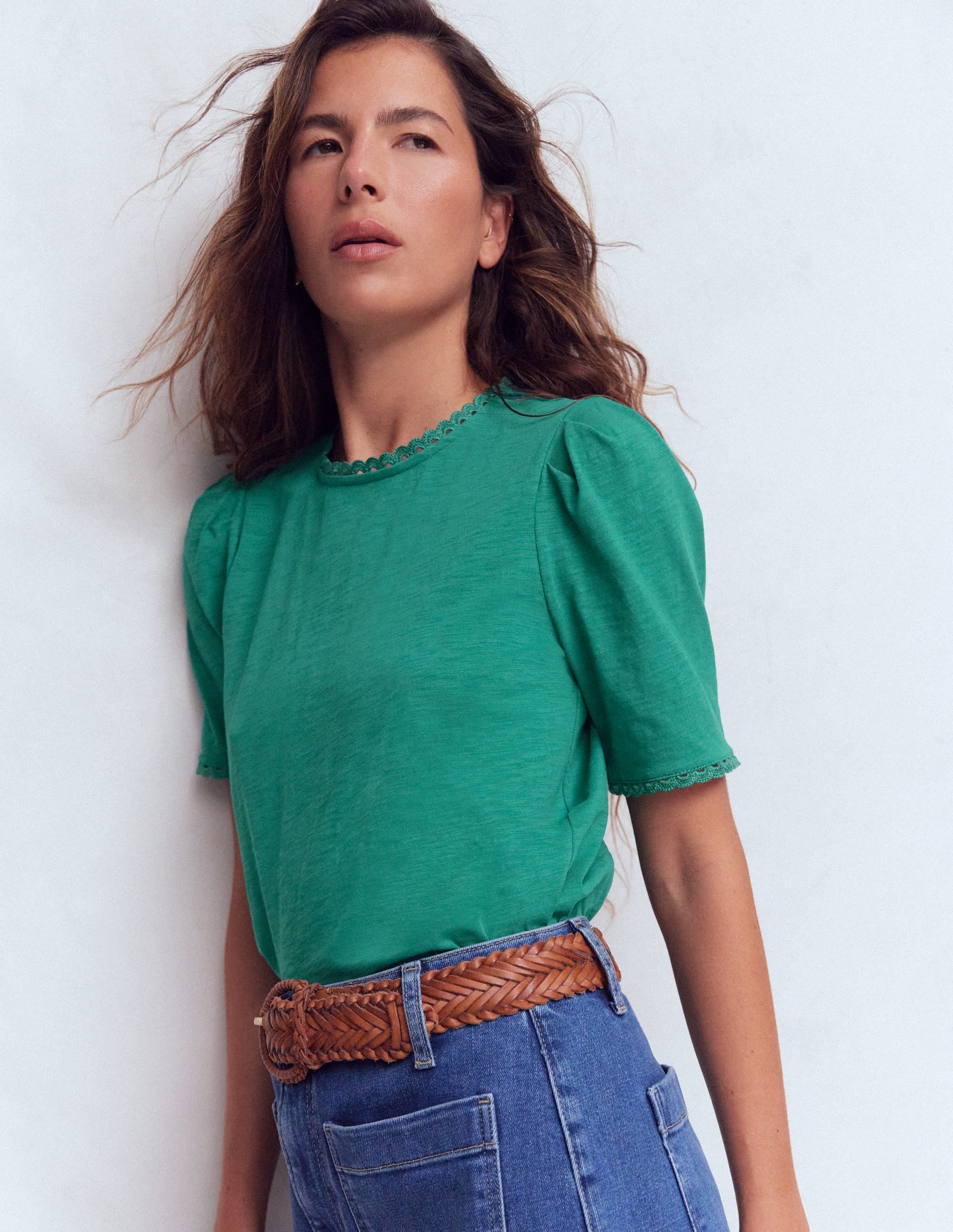 Ali Trim T-shirt-Deep Teal - Image 4