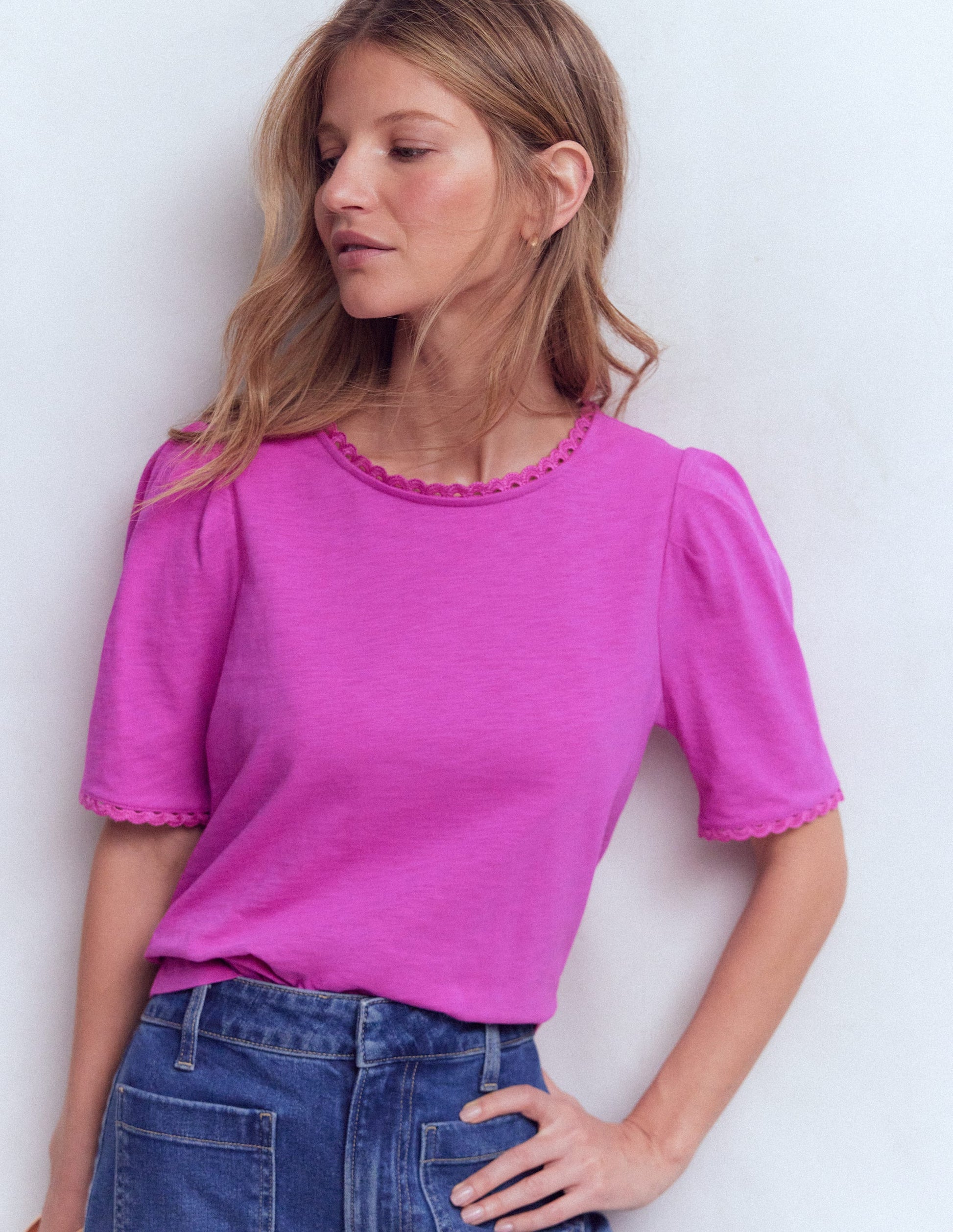 Ali Scallop T-Shirt-Passion Flower-4