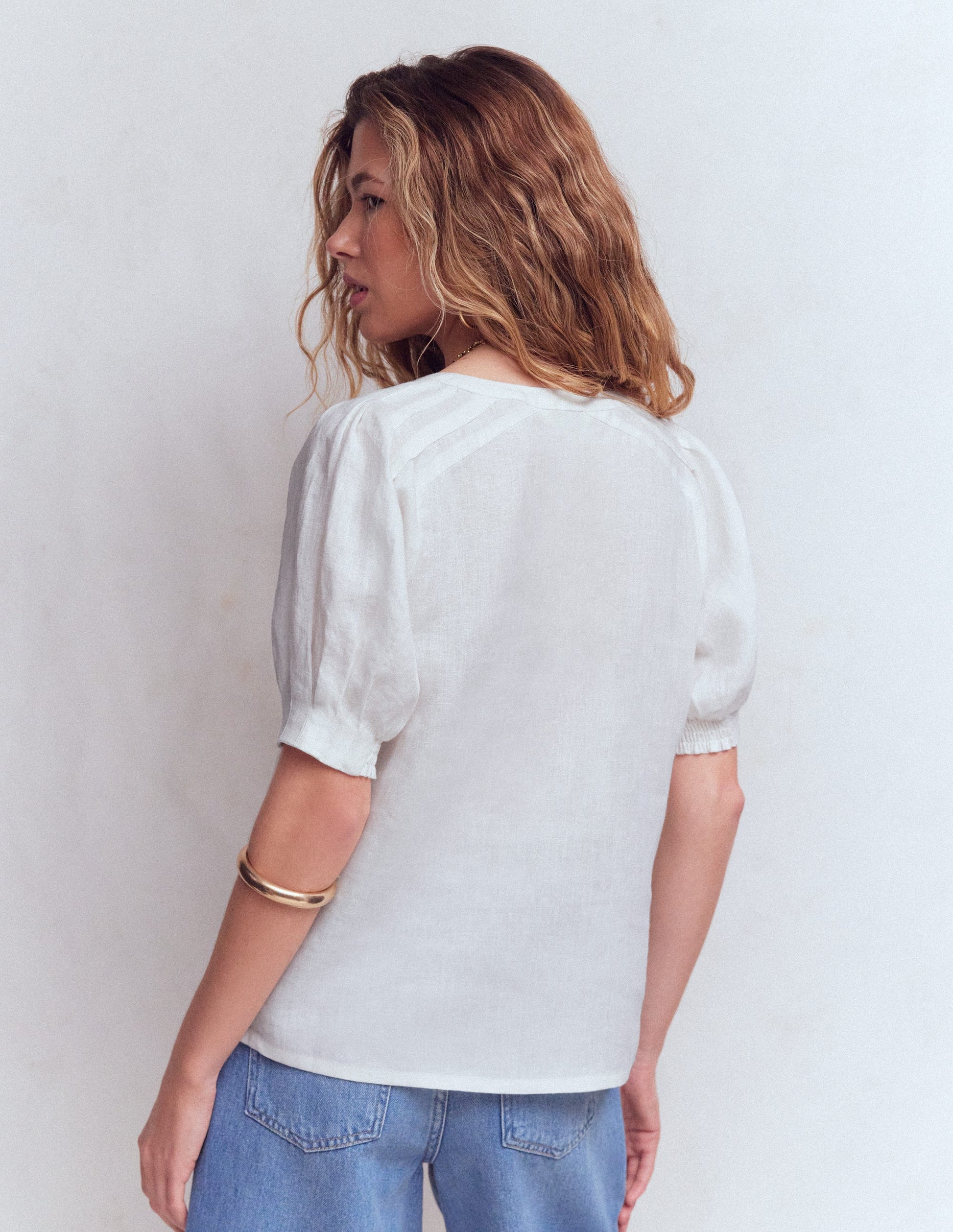 Rae Linen Top-White-3
