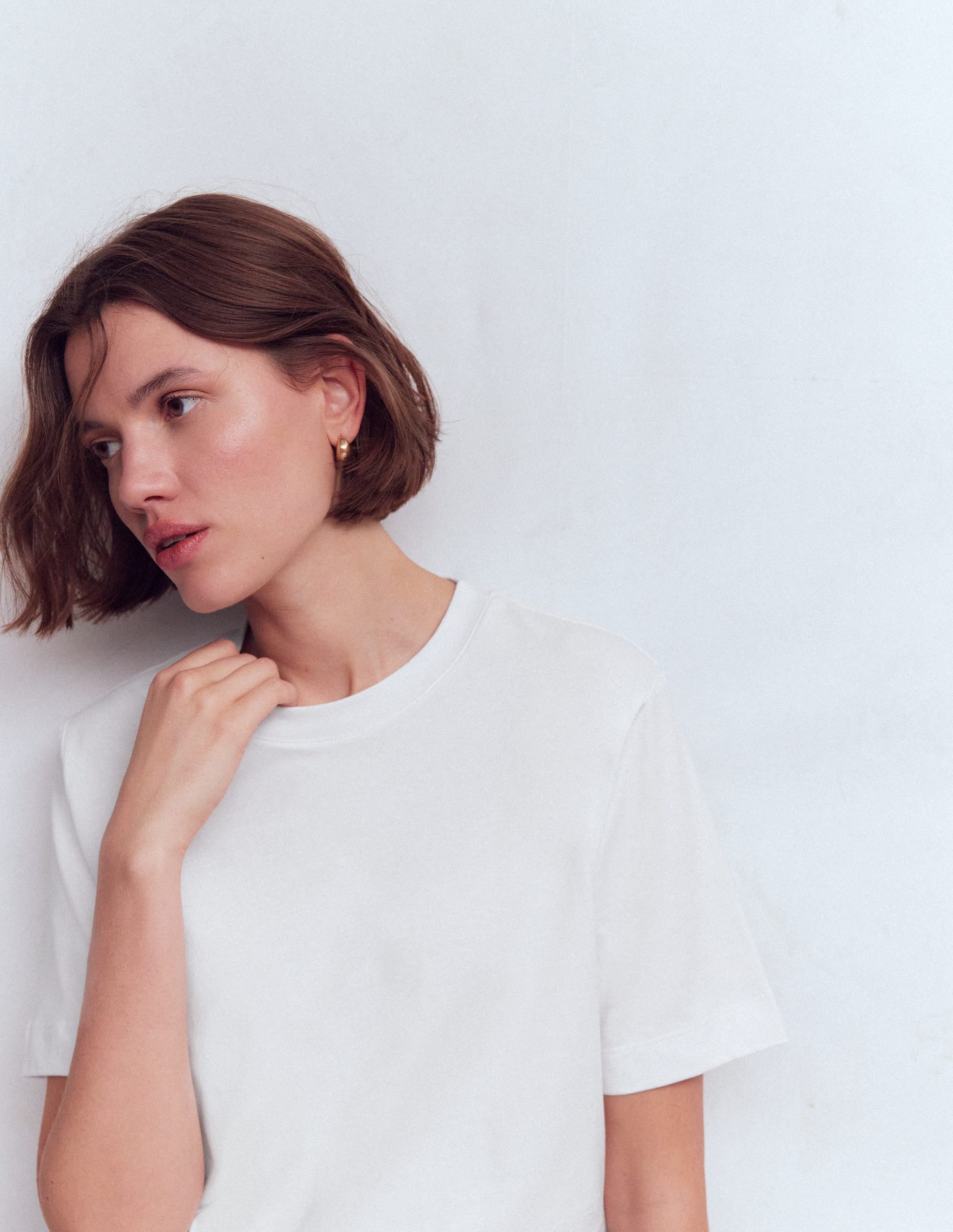 Relaxed Cotton T-shirt-White - Image 2
