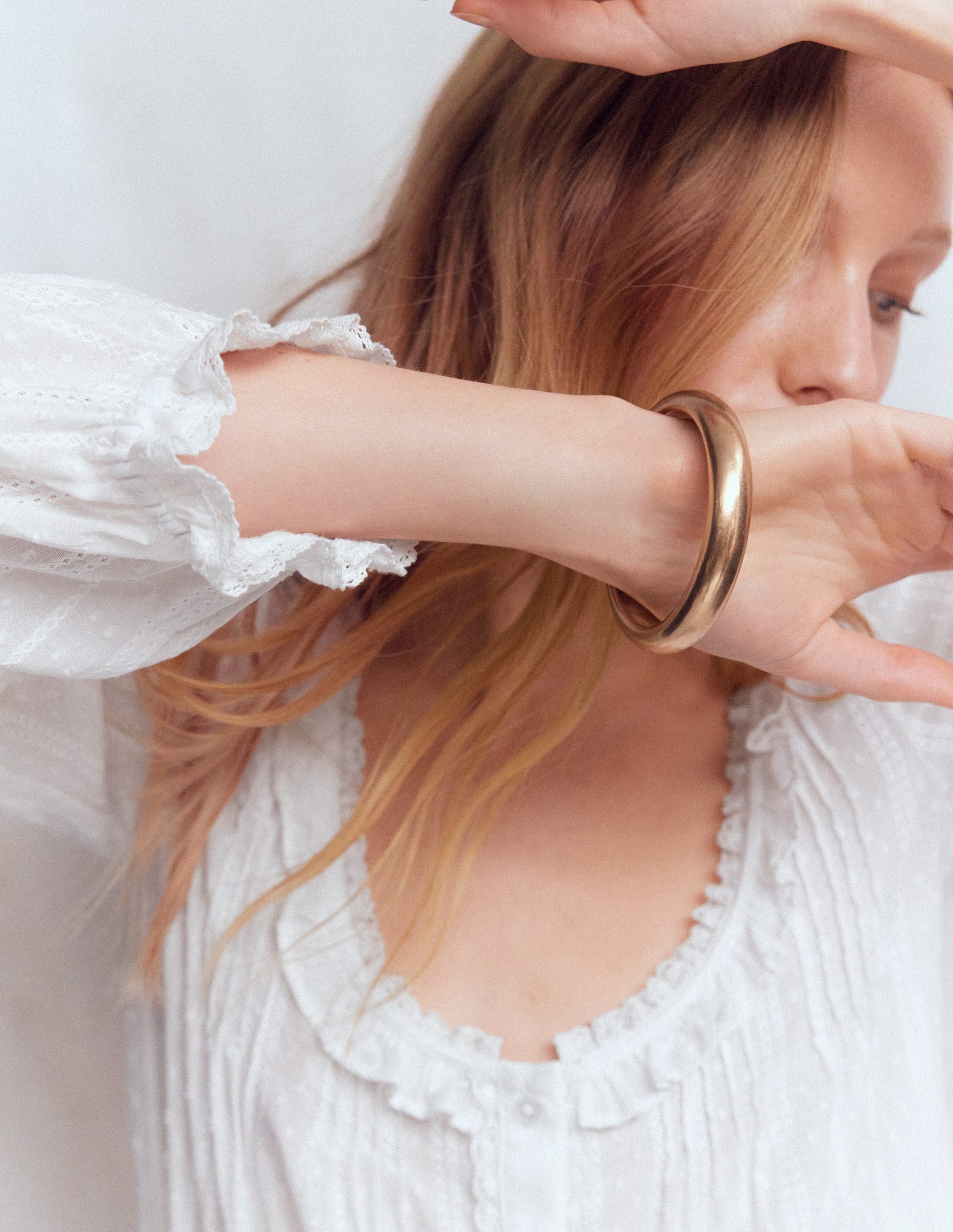 Scoop Neck Ruffle Top-White-2