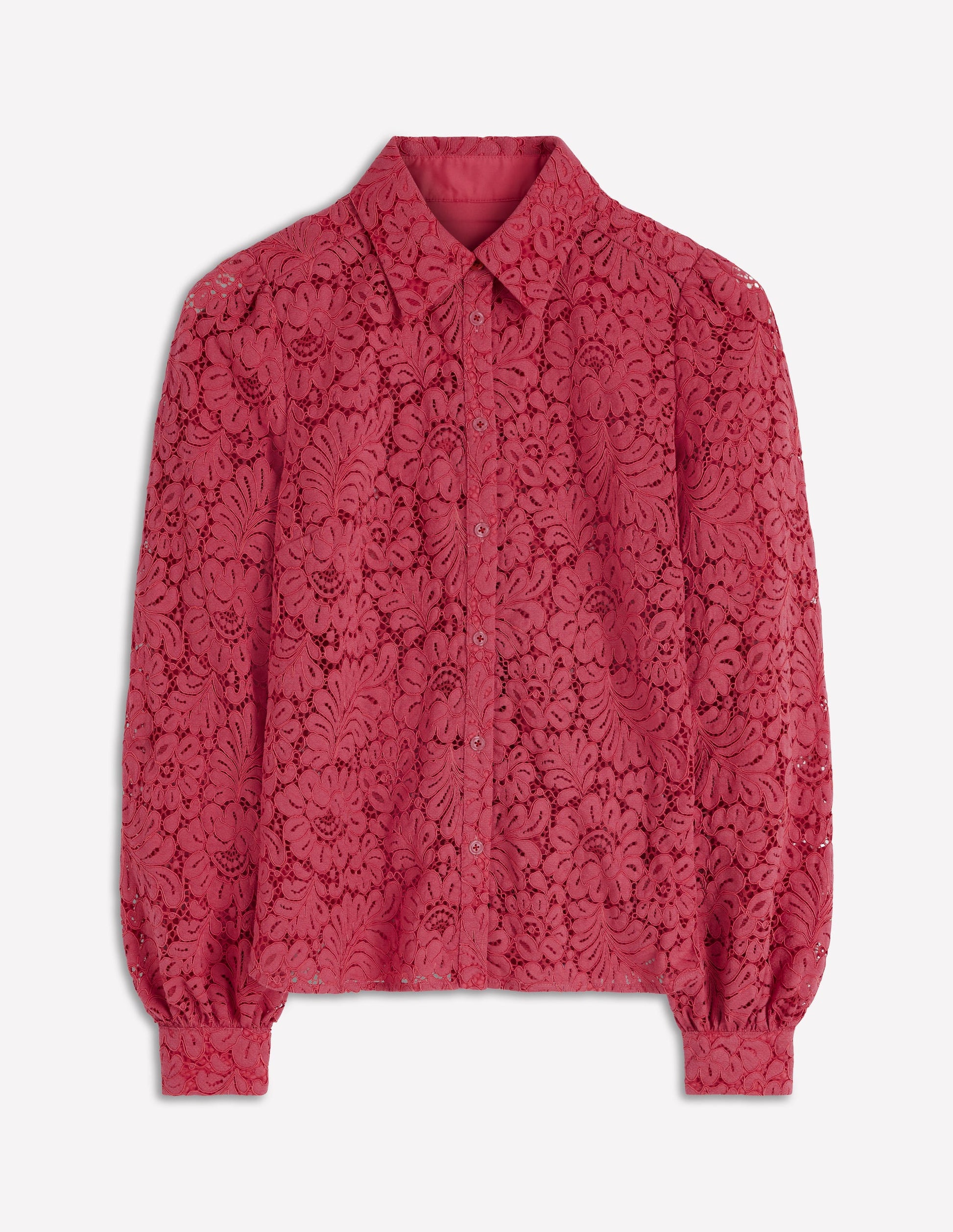 Cara Lace Shirt-Warm Heather Pink-6