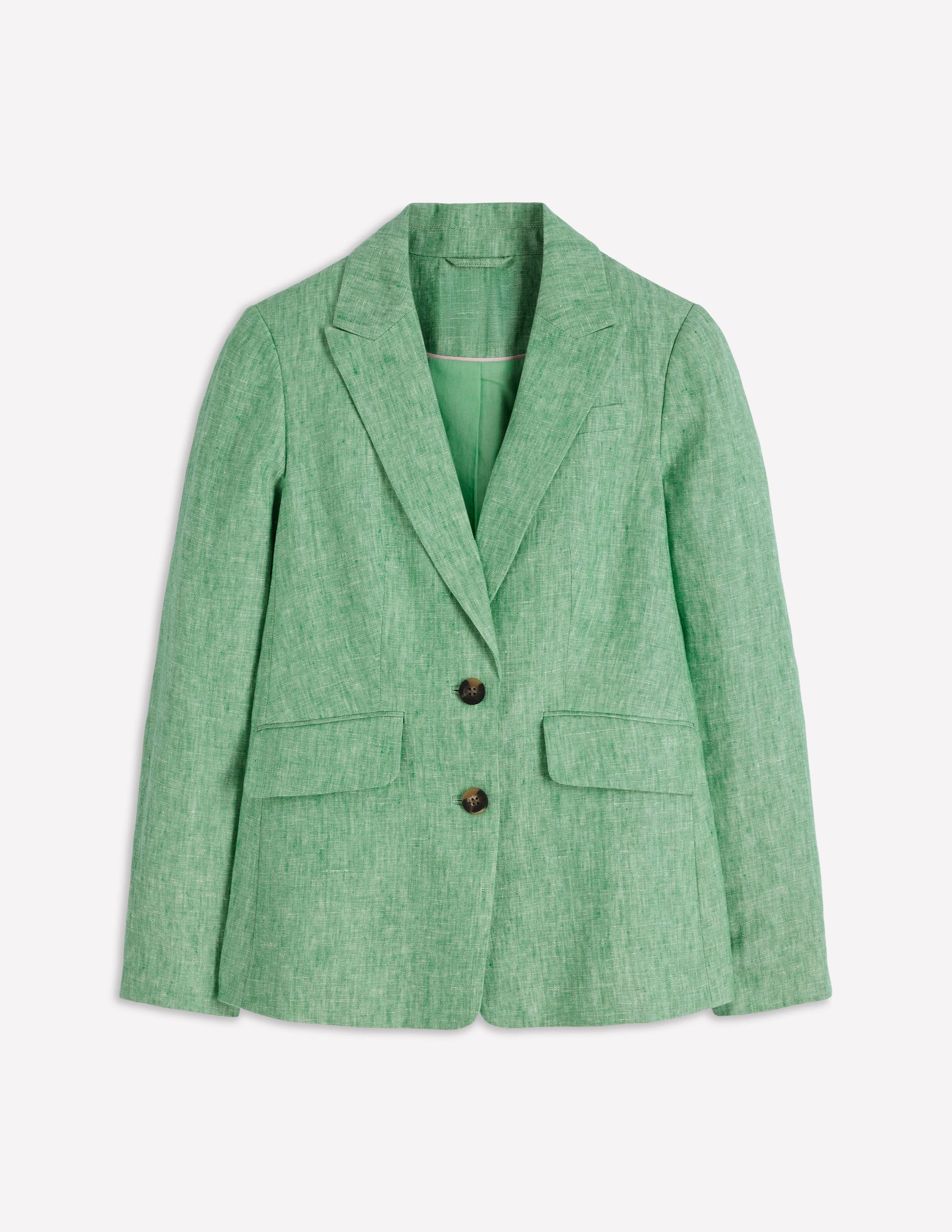 Stamford Linen Blazer-Aloe Green Chambray-5