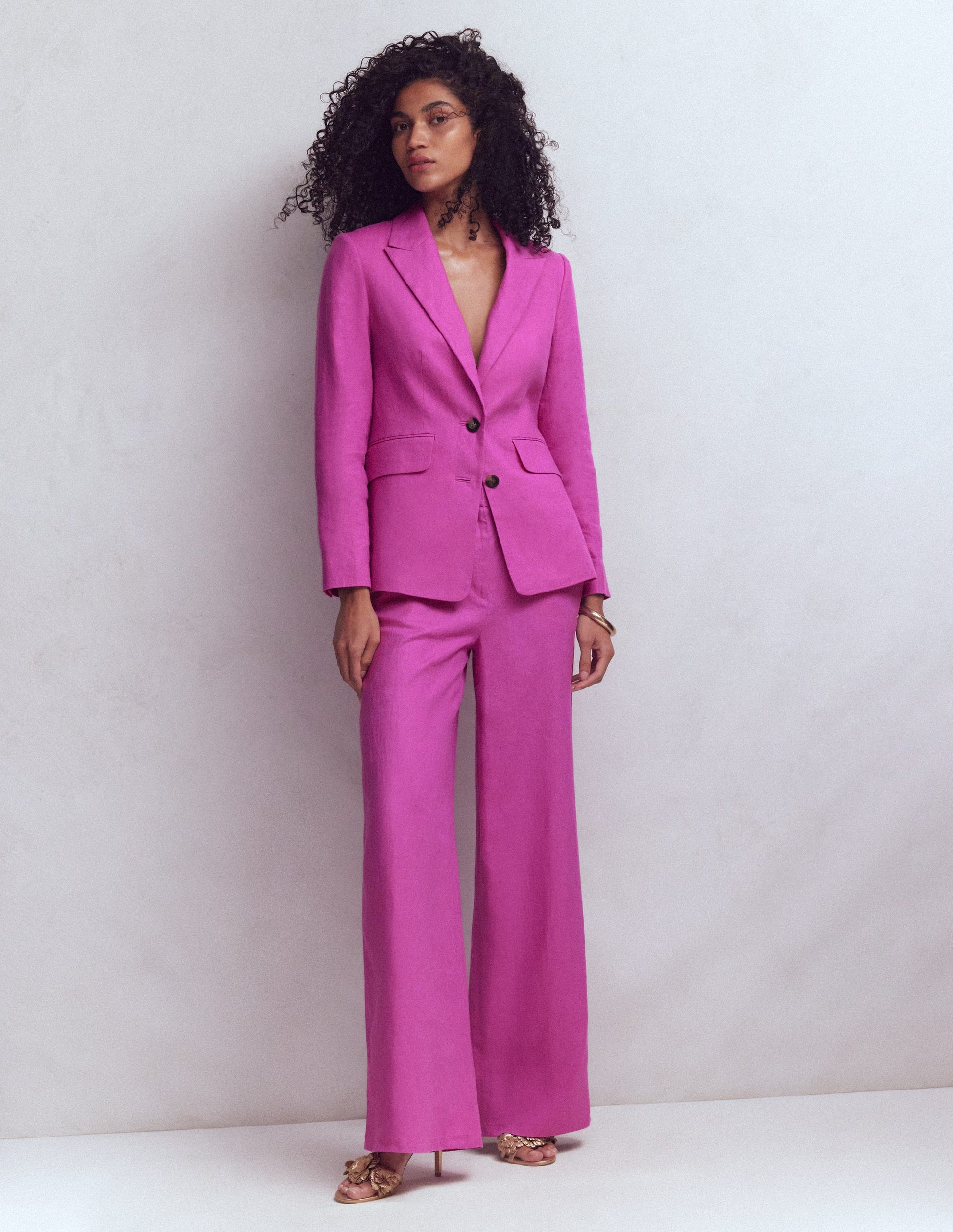 Stamford Linen Blazer-Passion Flower-5