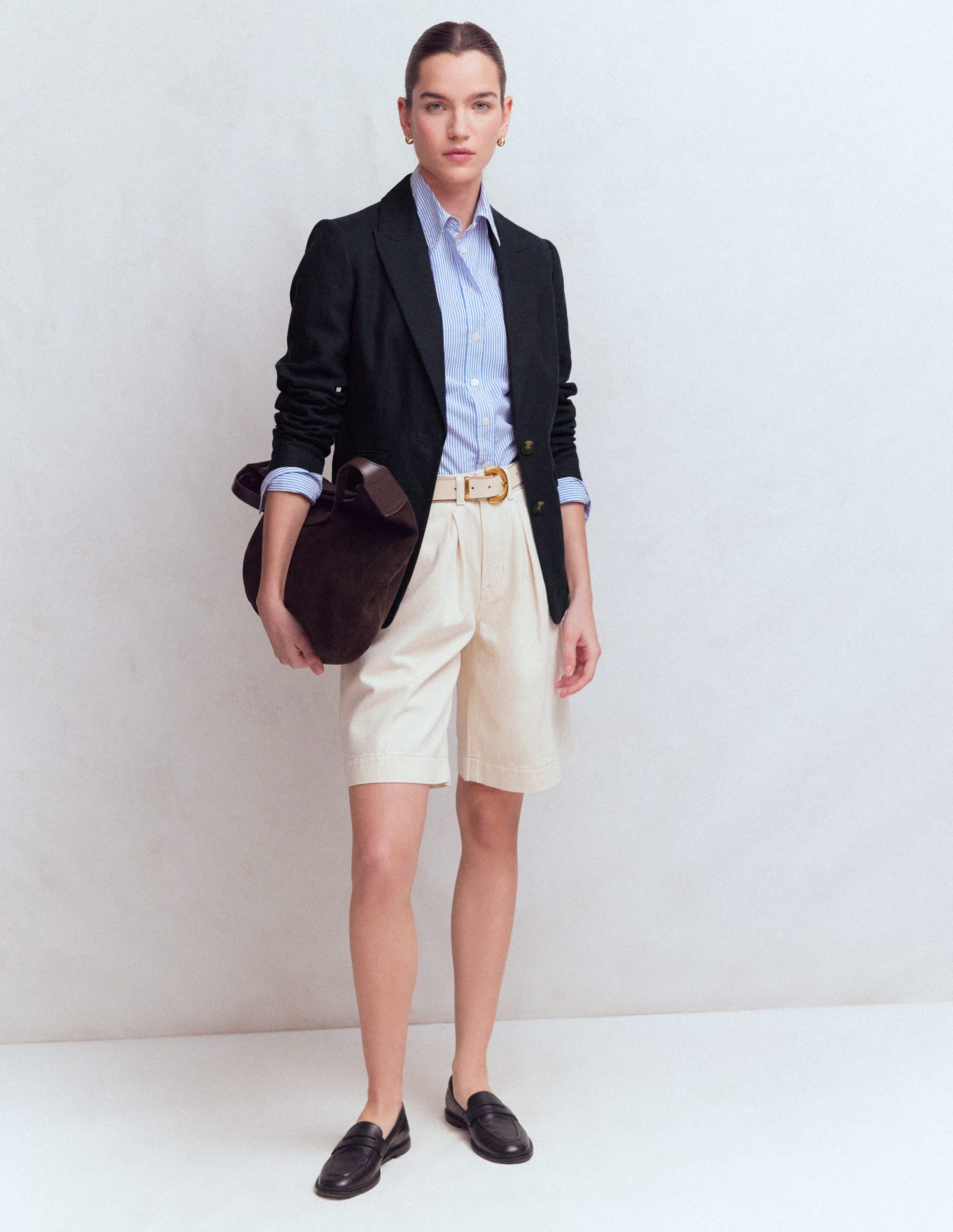 Stamford Linen Blazer-Navy - Image 4
