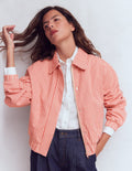 Harrington Jacket-Red Tram Stripe