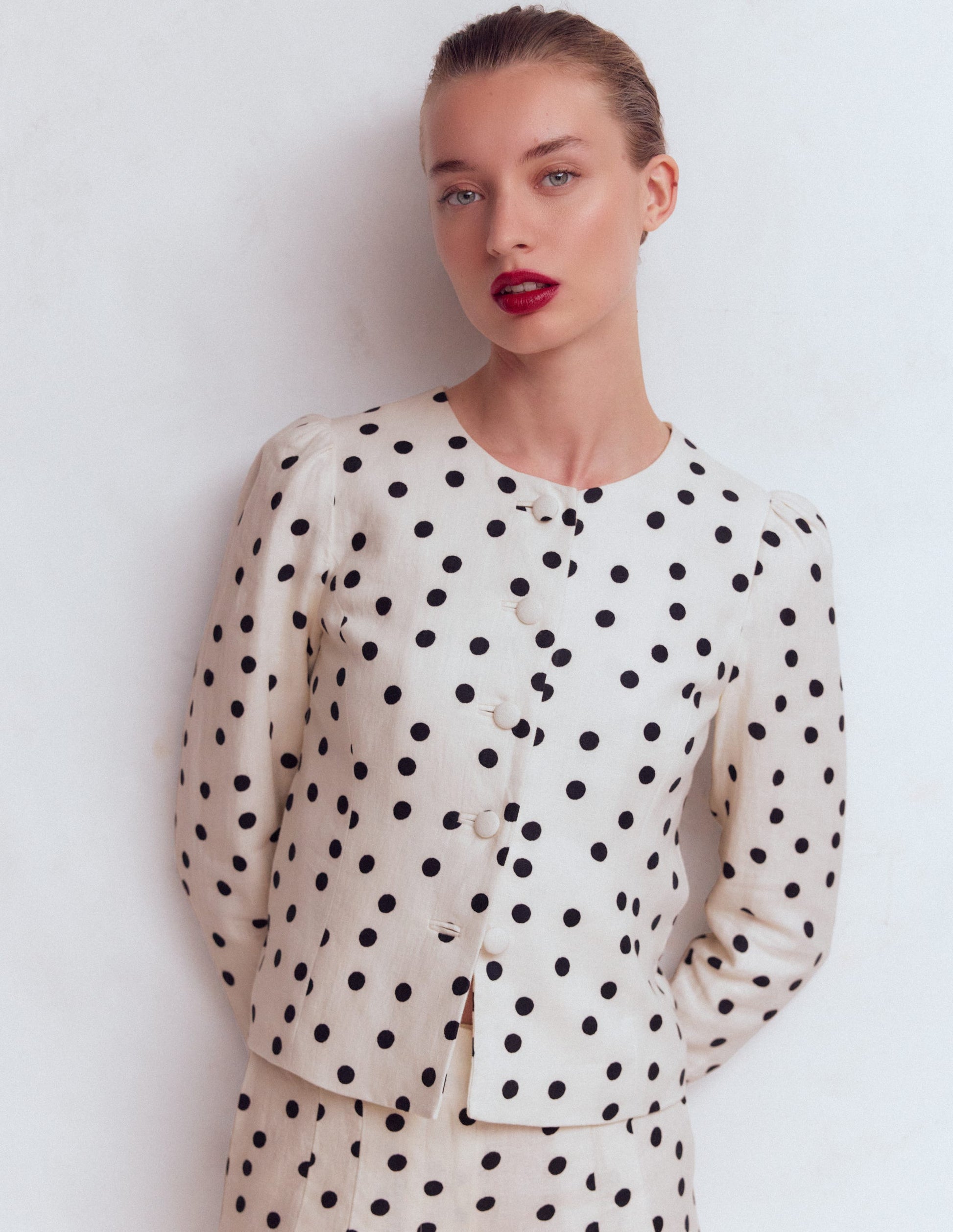 Salisbury Jacket-Ivory, Painted Dot-1