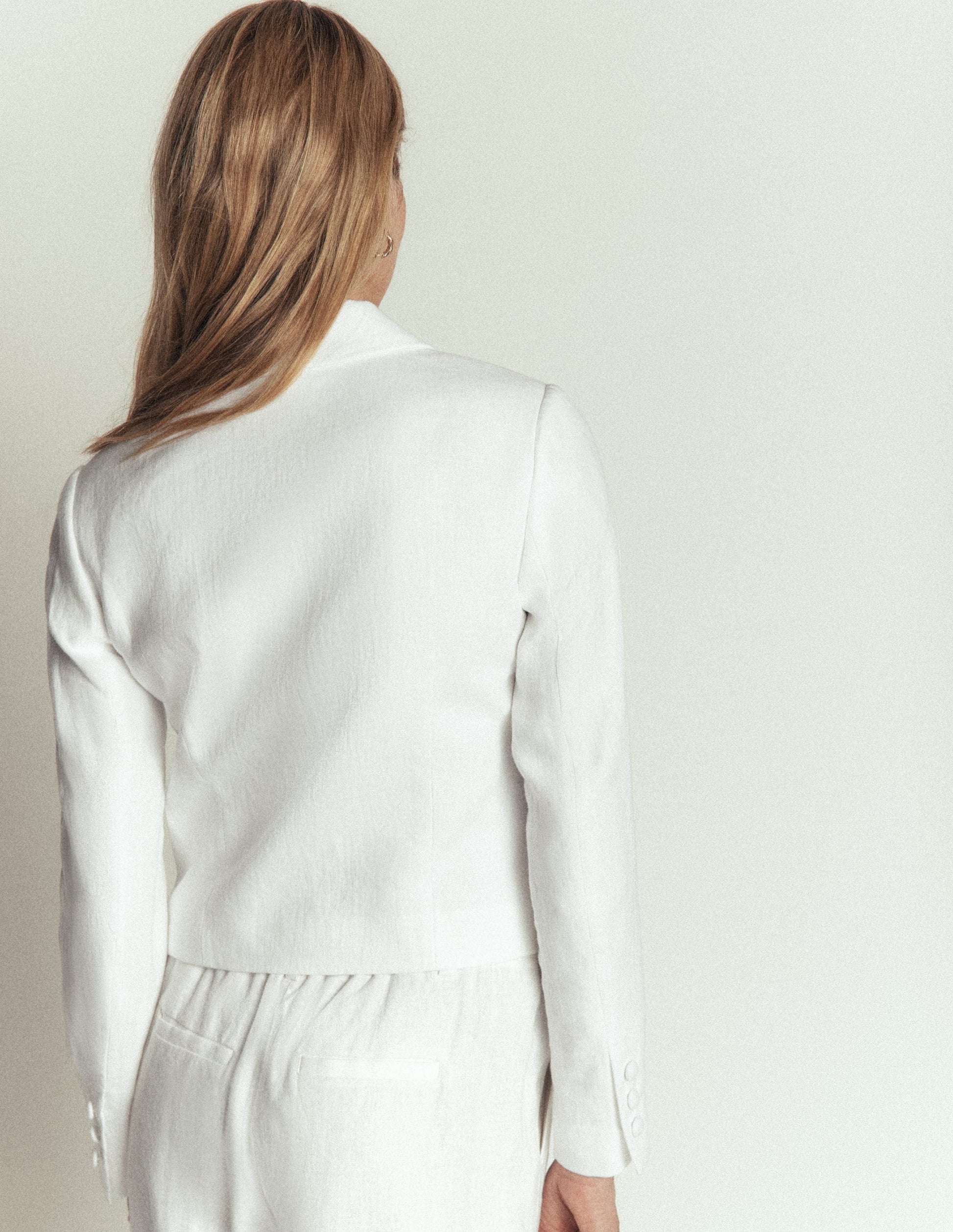 Dartmouth Linen Blazer-White-3