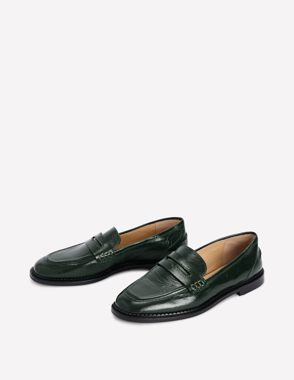 Nya Penny Loafers-Green-3