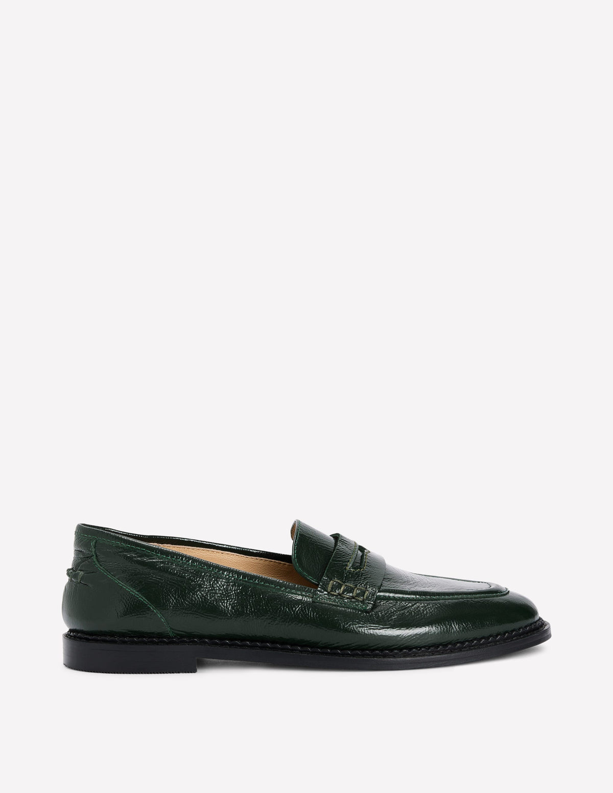 Nya Penny Loafers-Green - Image 1