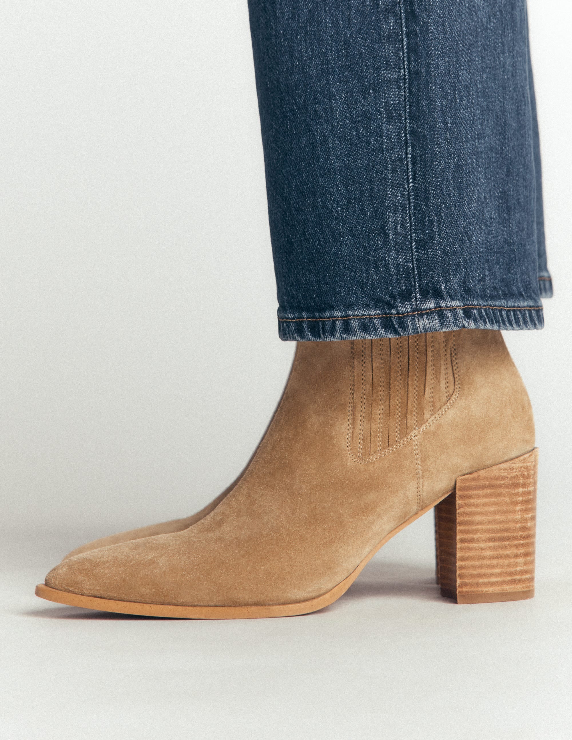 Point Casual Ankle Boots-Tobacco - Image 2