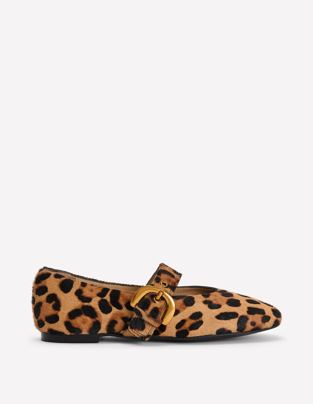 Kylie Flat Buckle Mary Janes-Classic Leopard-1