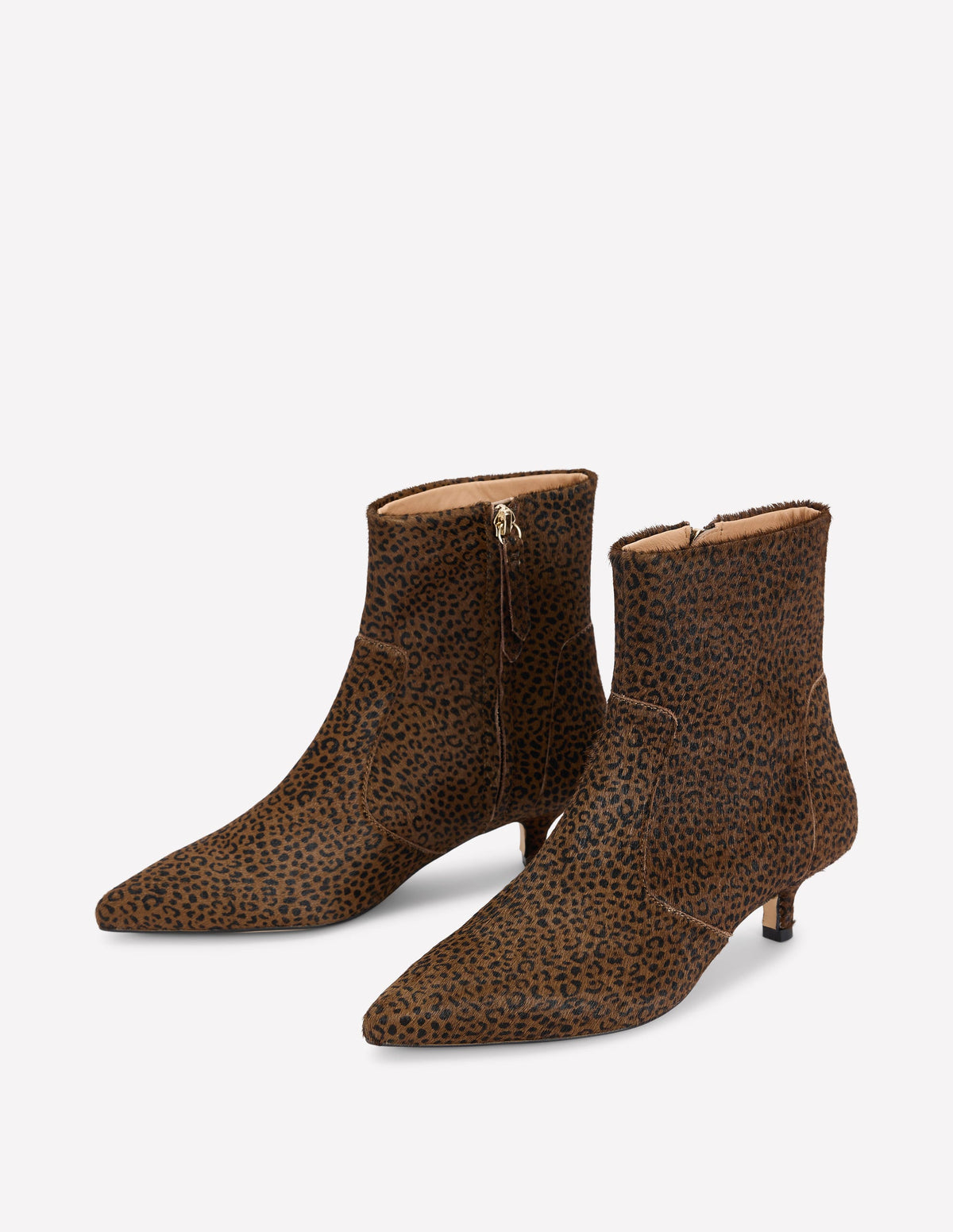 Isobel Kitten Heel Ankle Boots-Mini Leopard-3