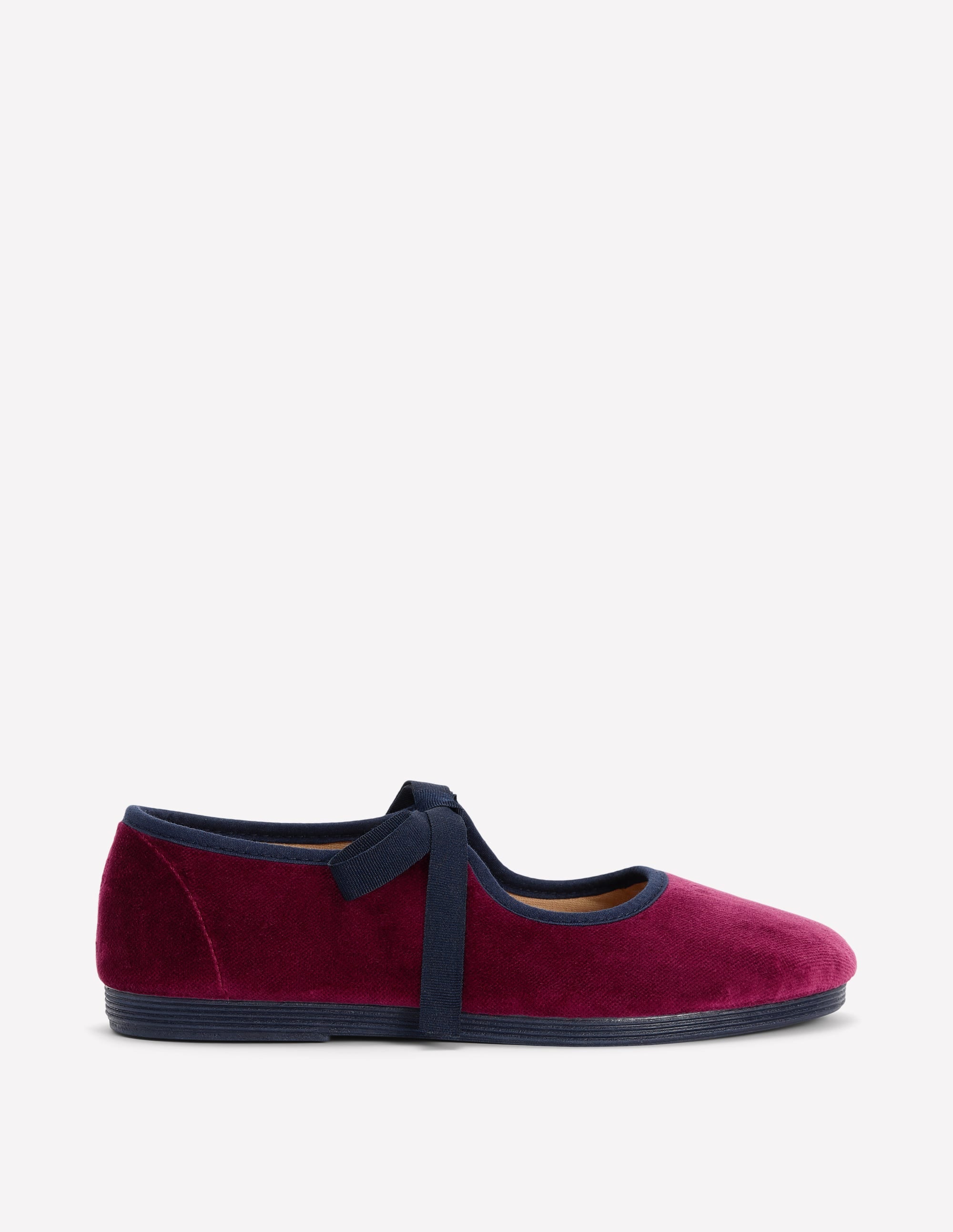 Flexi Tie Mary Janes-Oxblood - Image 1