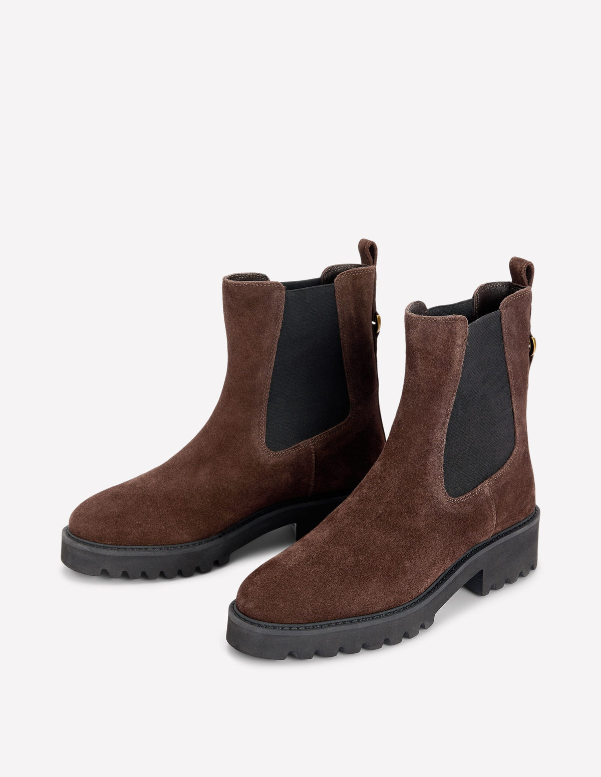 Jessie Chunky Chelsea Boots-Bitter Chocolate - Image 3
