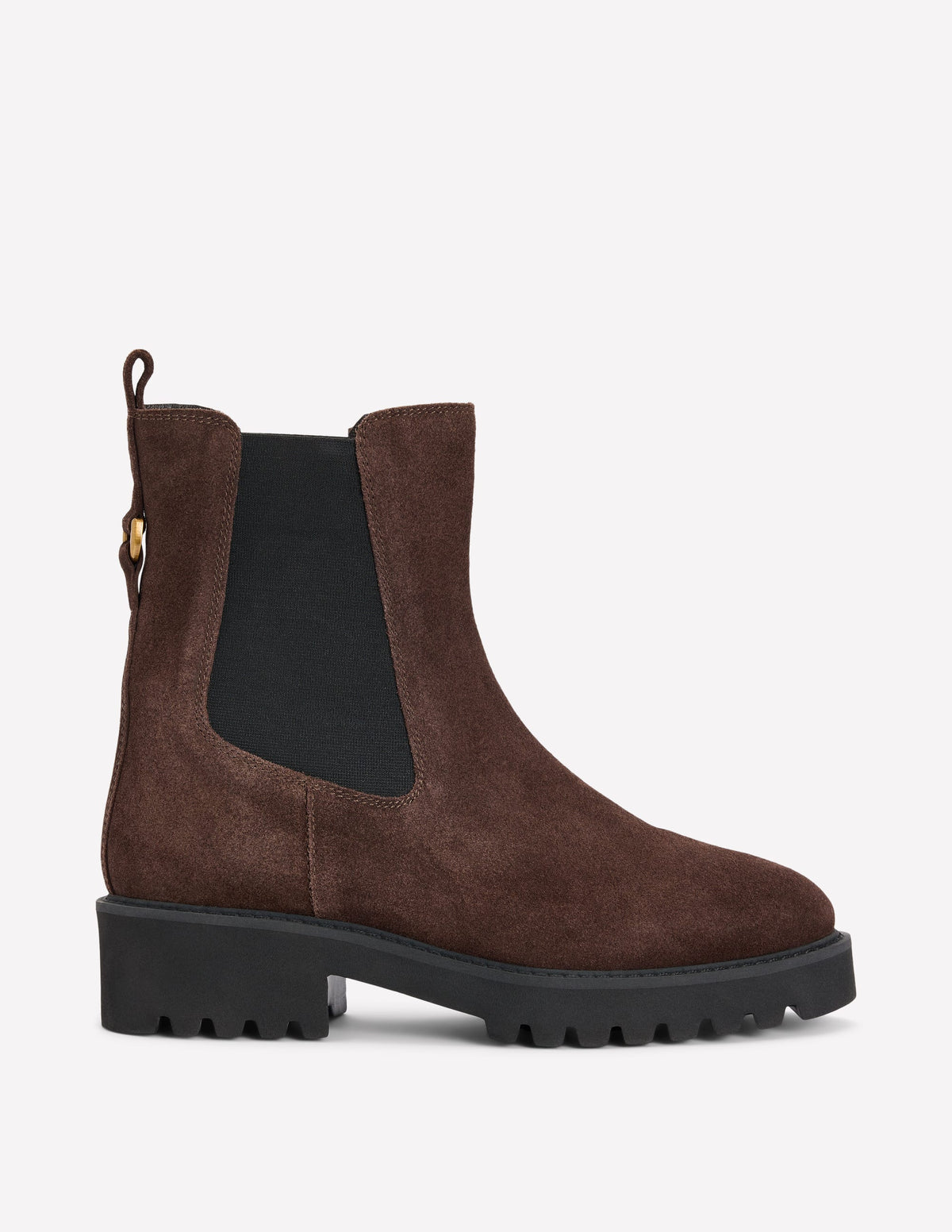 Jessie Chunky Chelsea Boots-Bitter Chocolate - Image 1