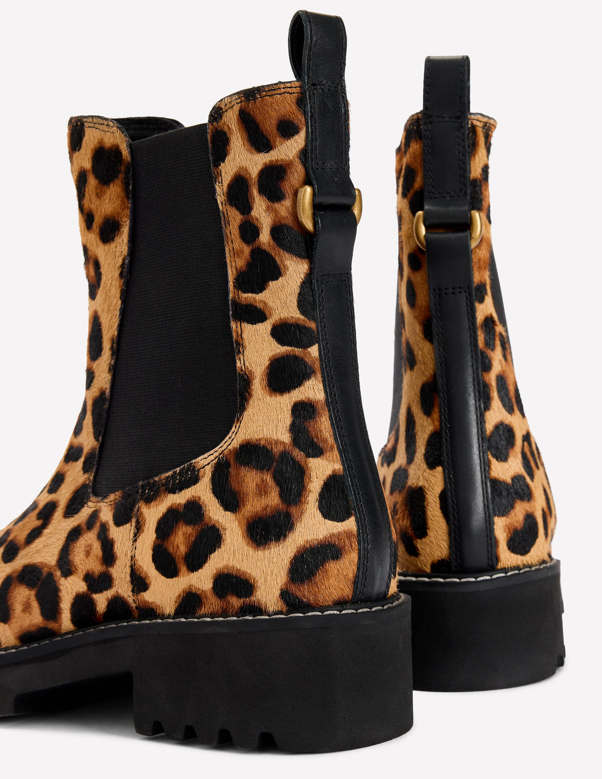Jessie Chunky Chelsea Boots-Leopard - Image 4