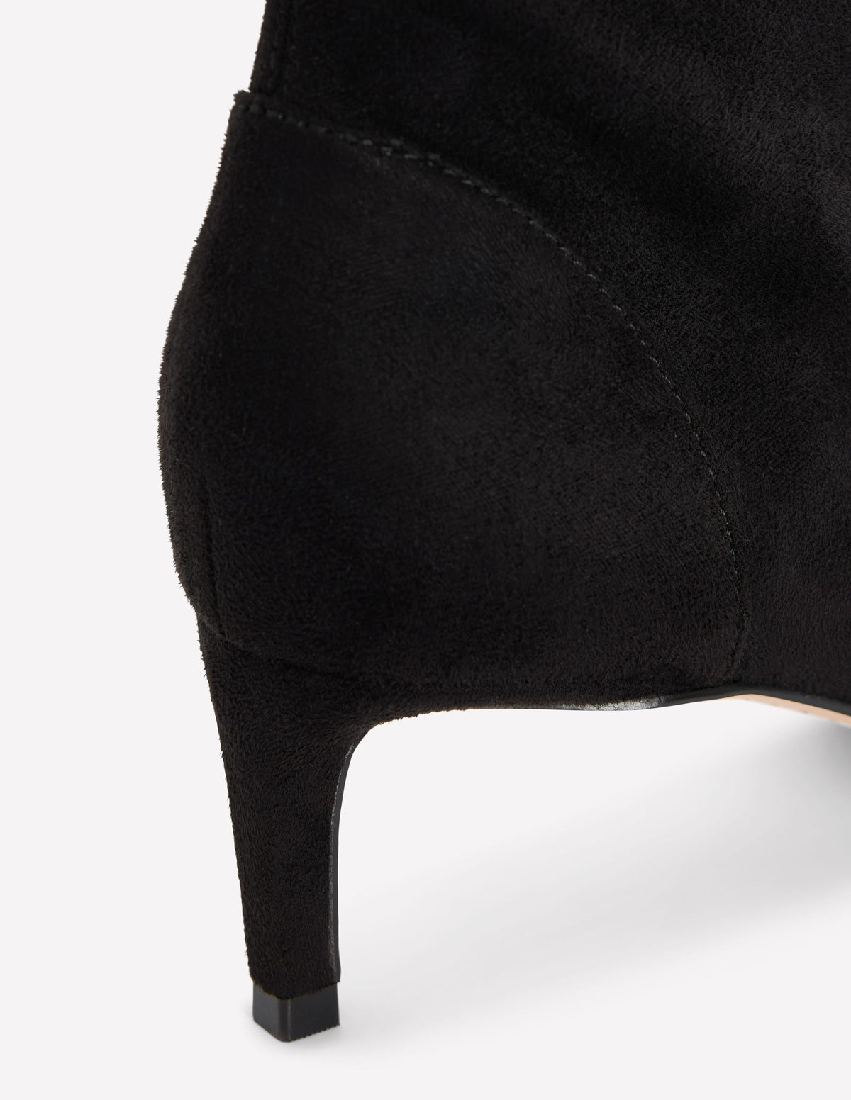 Stretch Kitten Heel Boots-Black-4