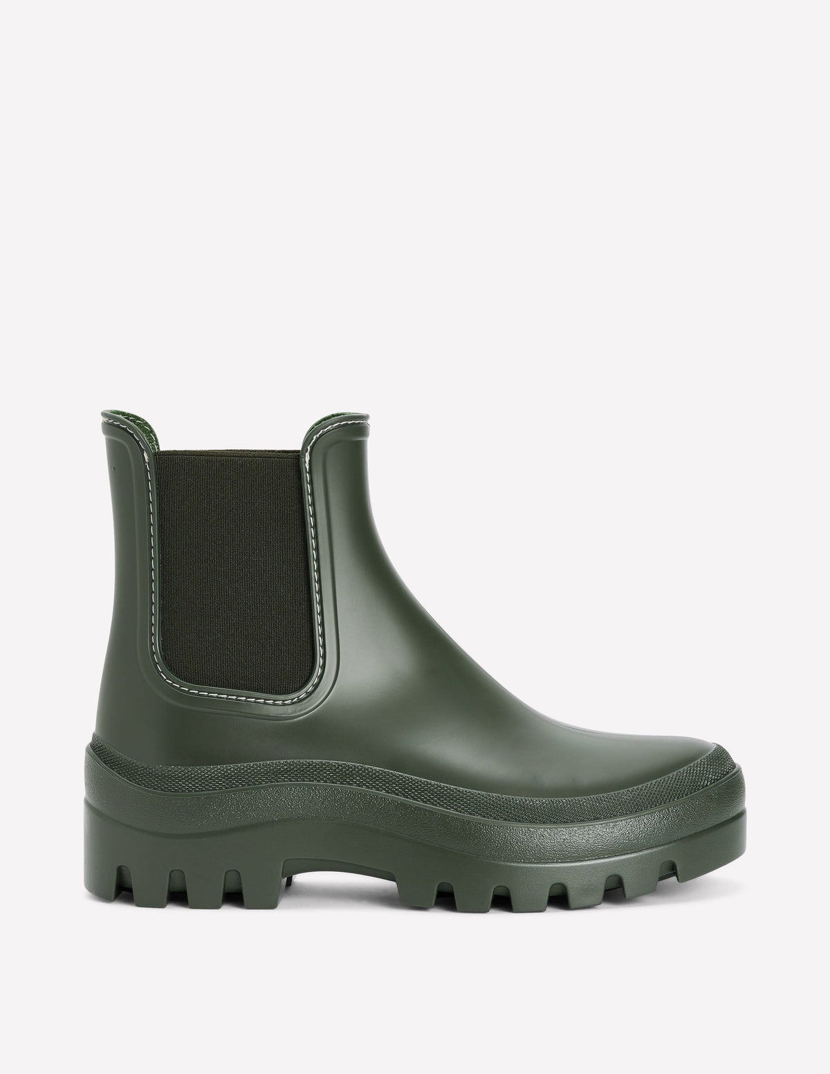 Chunky Chelsea Wellie Boots-Khaki-1