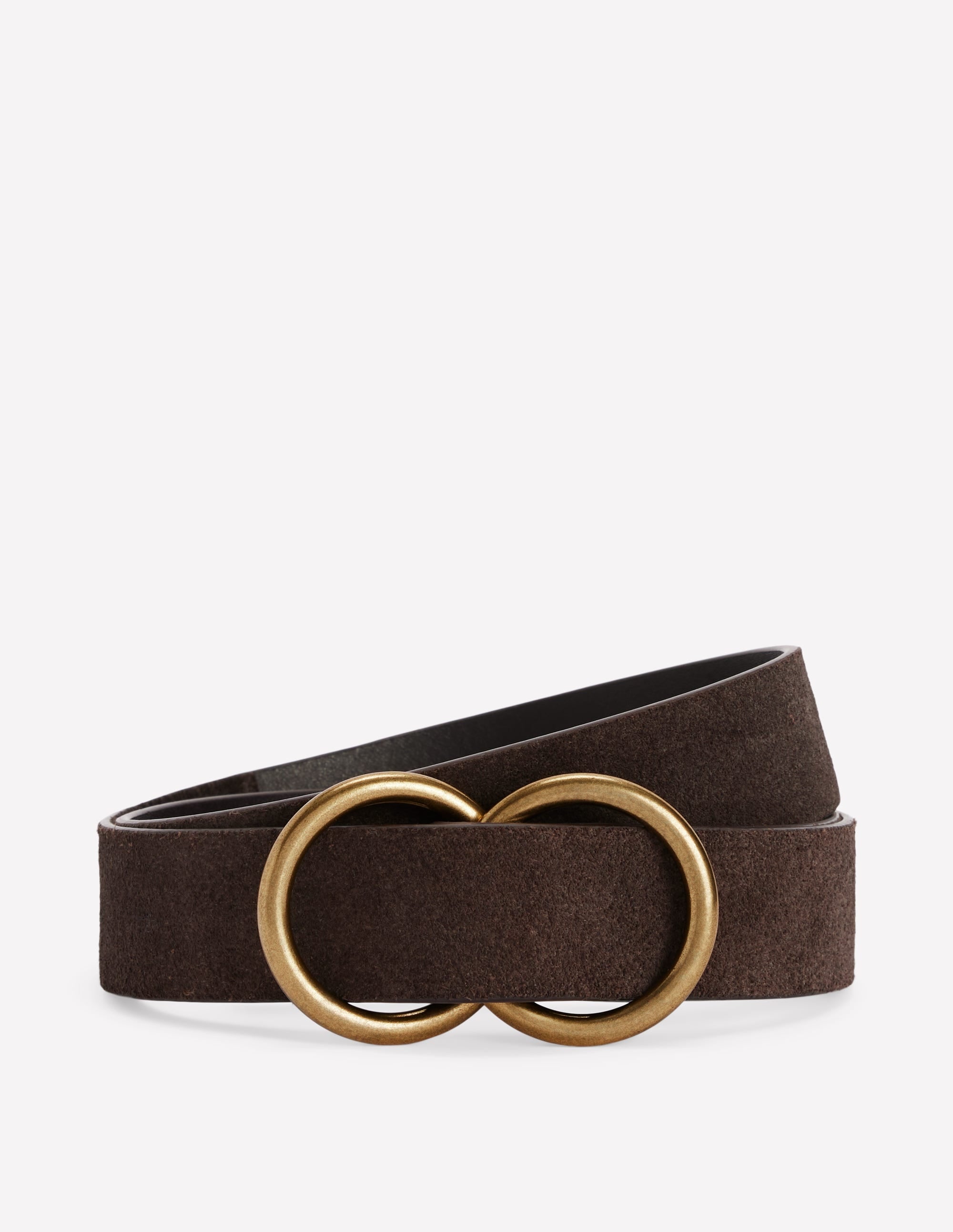 Double Ring Belt-Chocolate - Image 1
